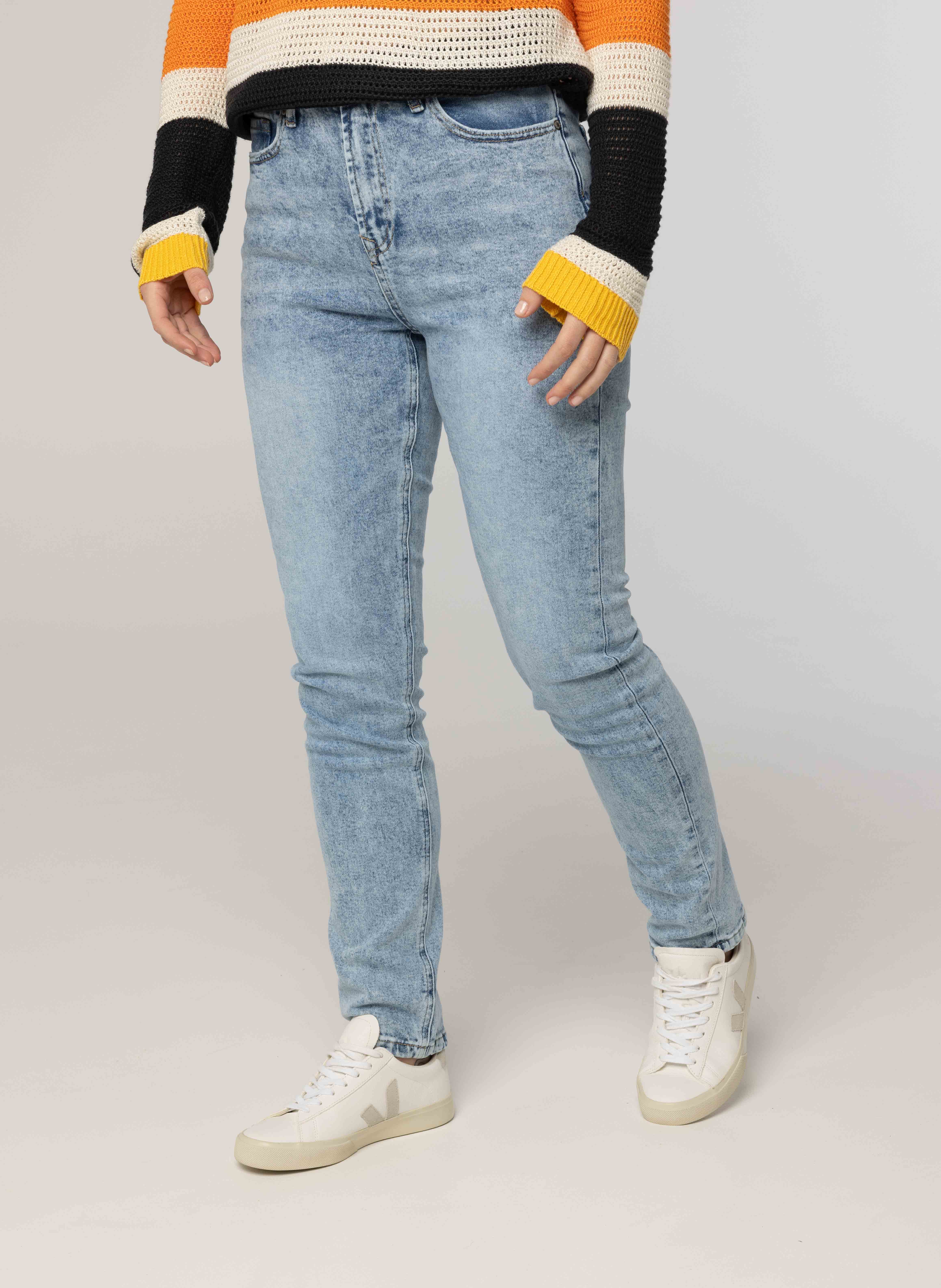 Stoere lichte jeans