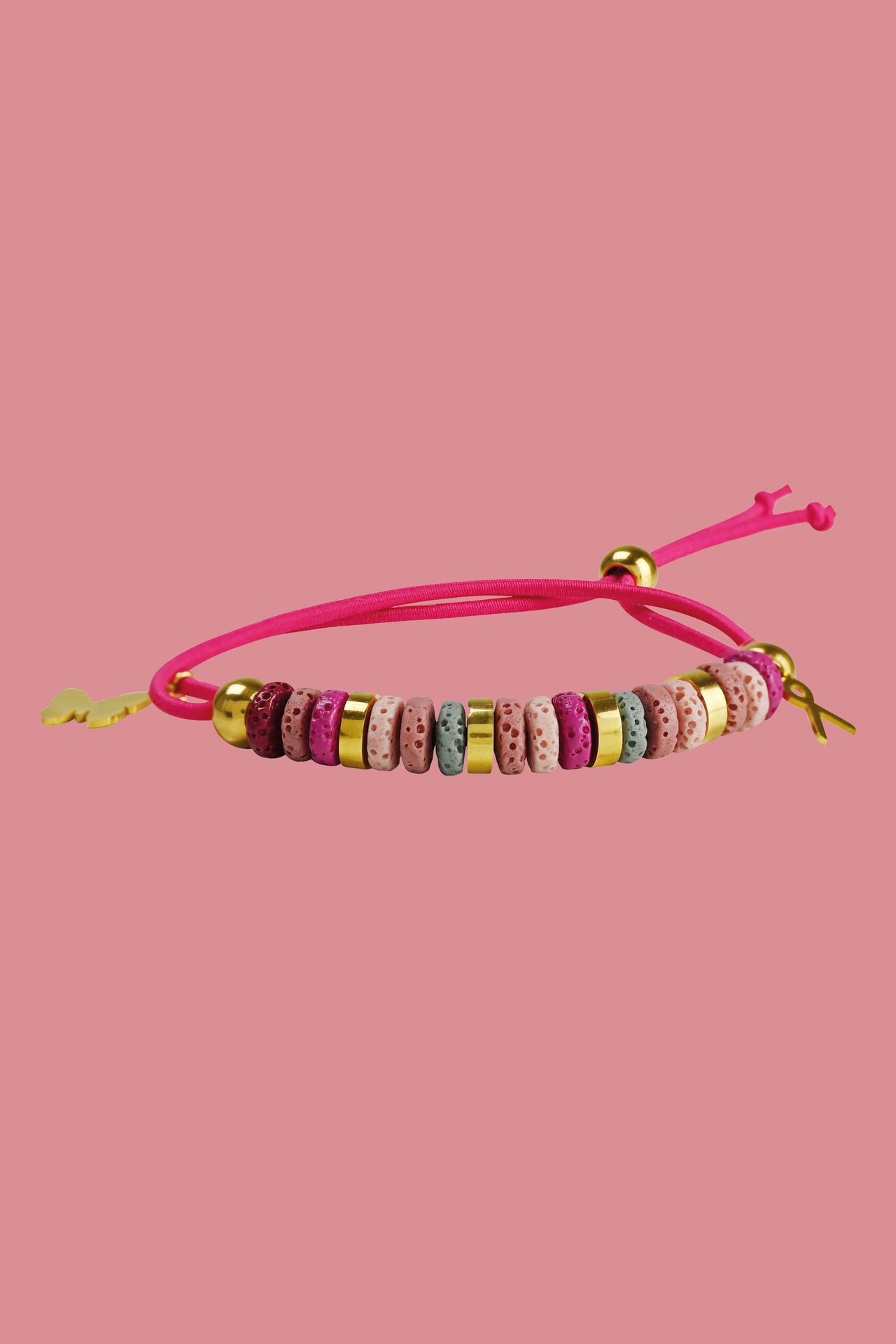  Pink Ribbon armband pink 213924-900-ONE
