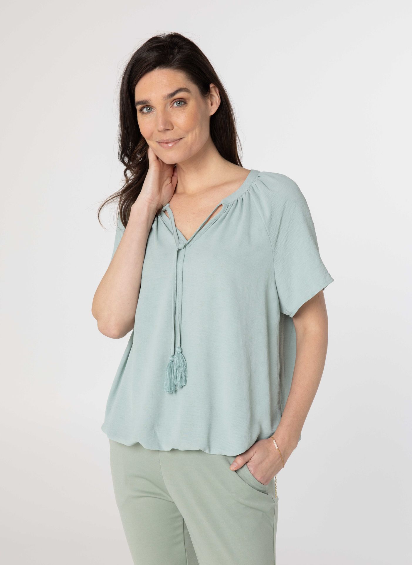 Norah Lichtgroene blouse light green 213965-515