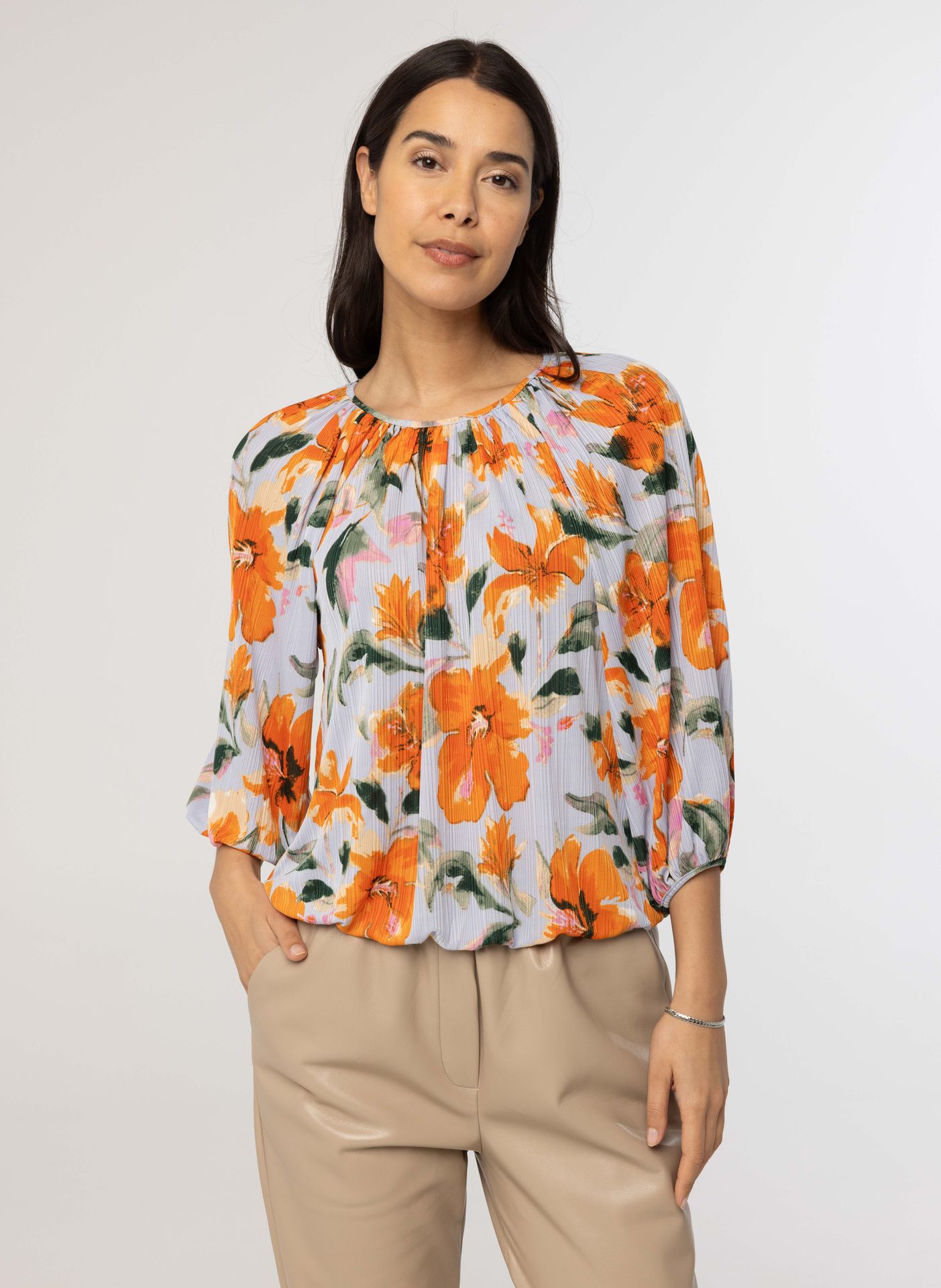  Shirt met bloemenprint lilac multicolor 214141-801-36