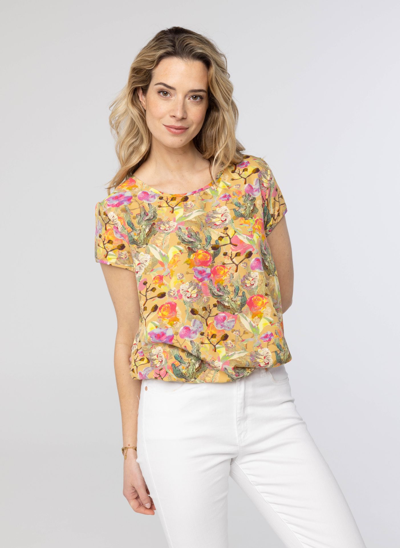  Meerkleurige blouse multicolor 214172-002-38