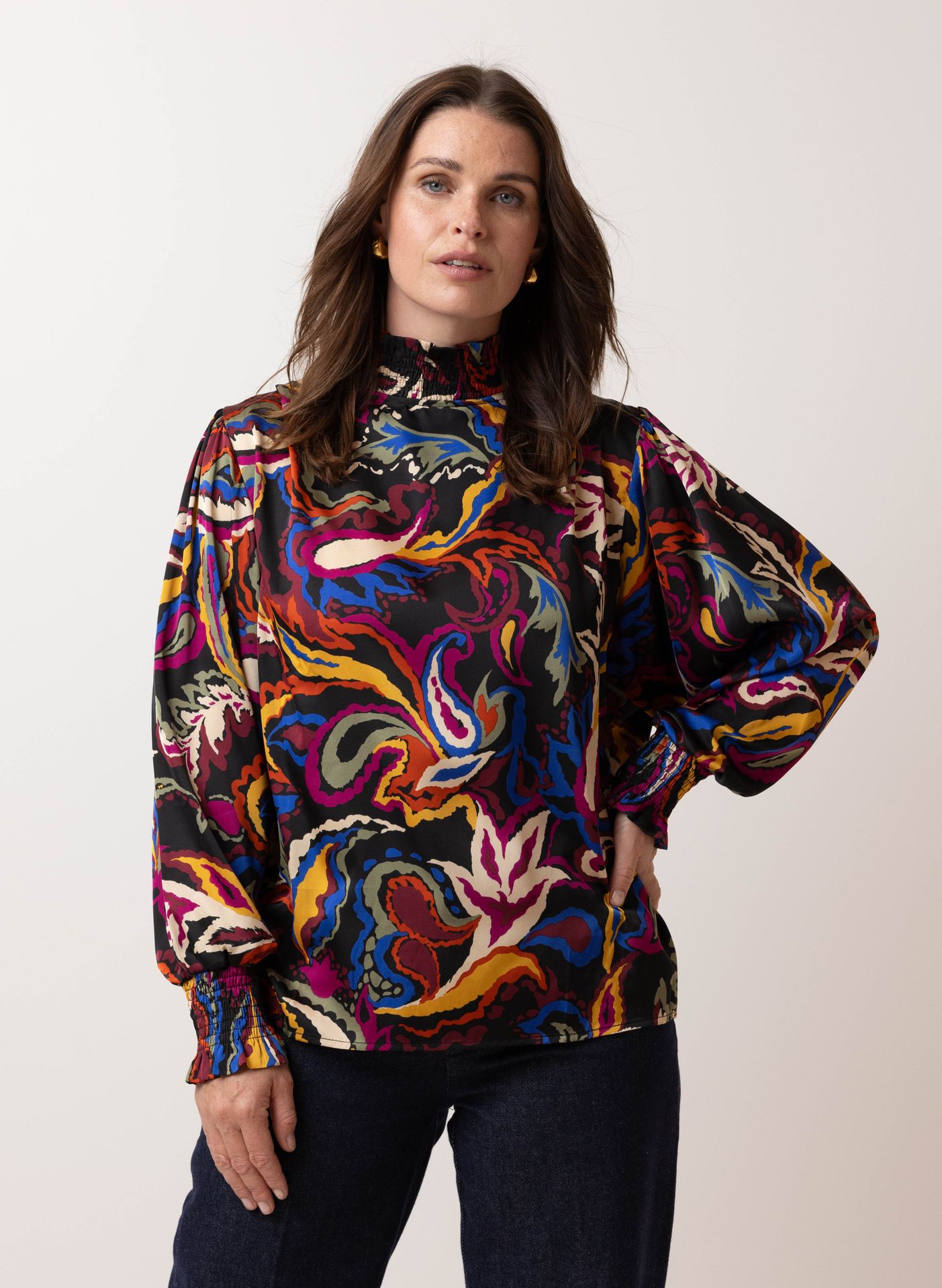 Norah Meerkleurige blouse multicolor 214185-002