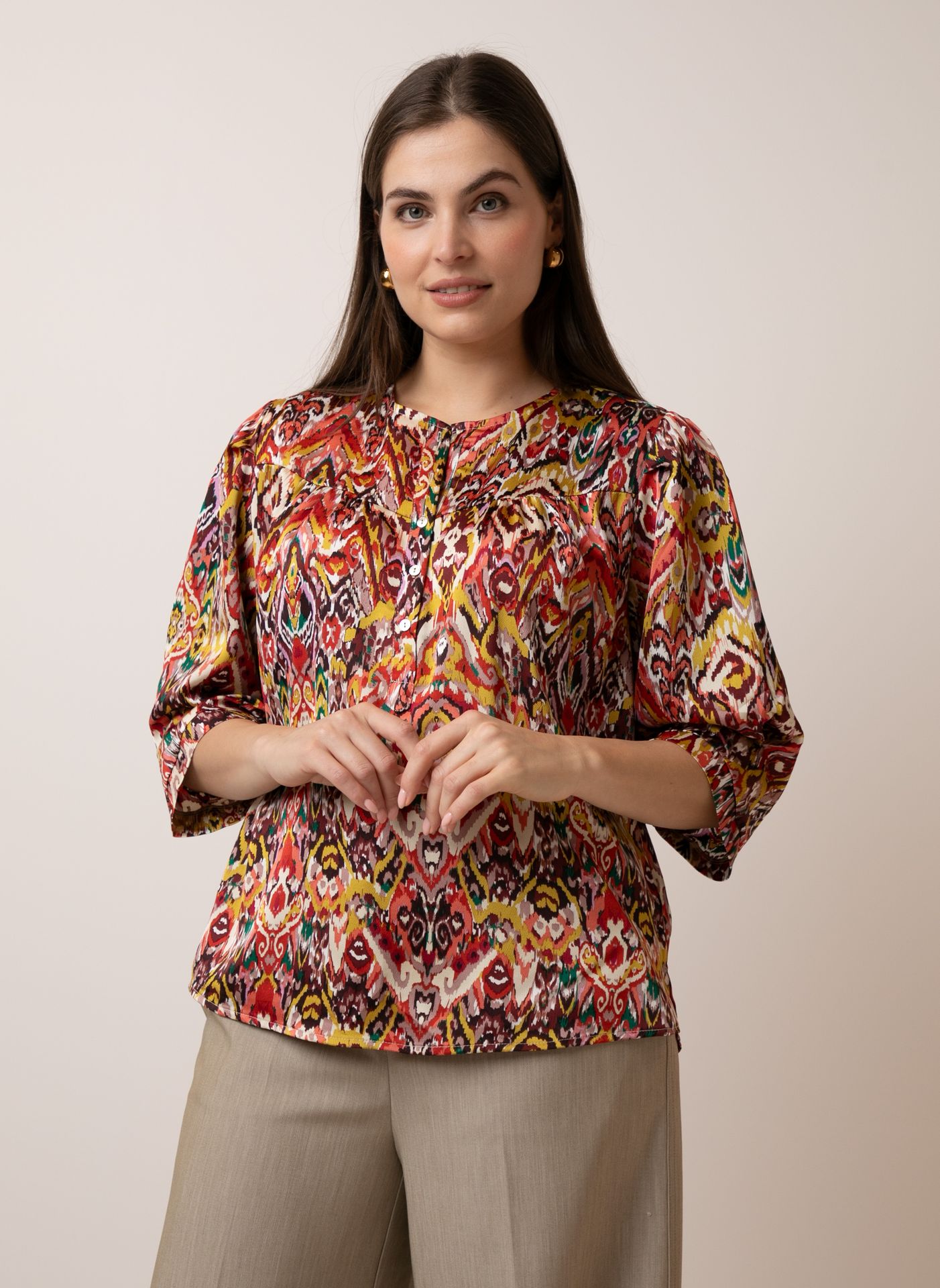 Norah Meerkleurige blouse pink multicolor 214194-920