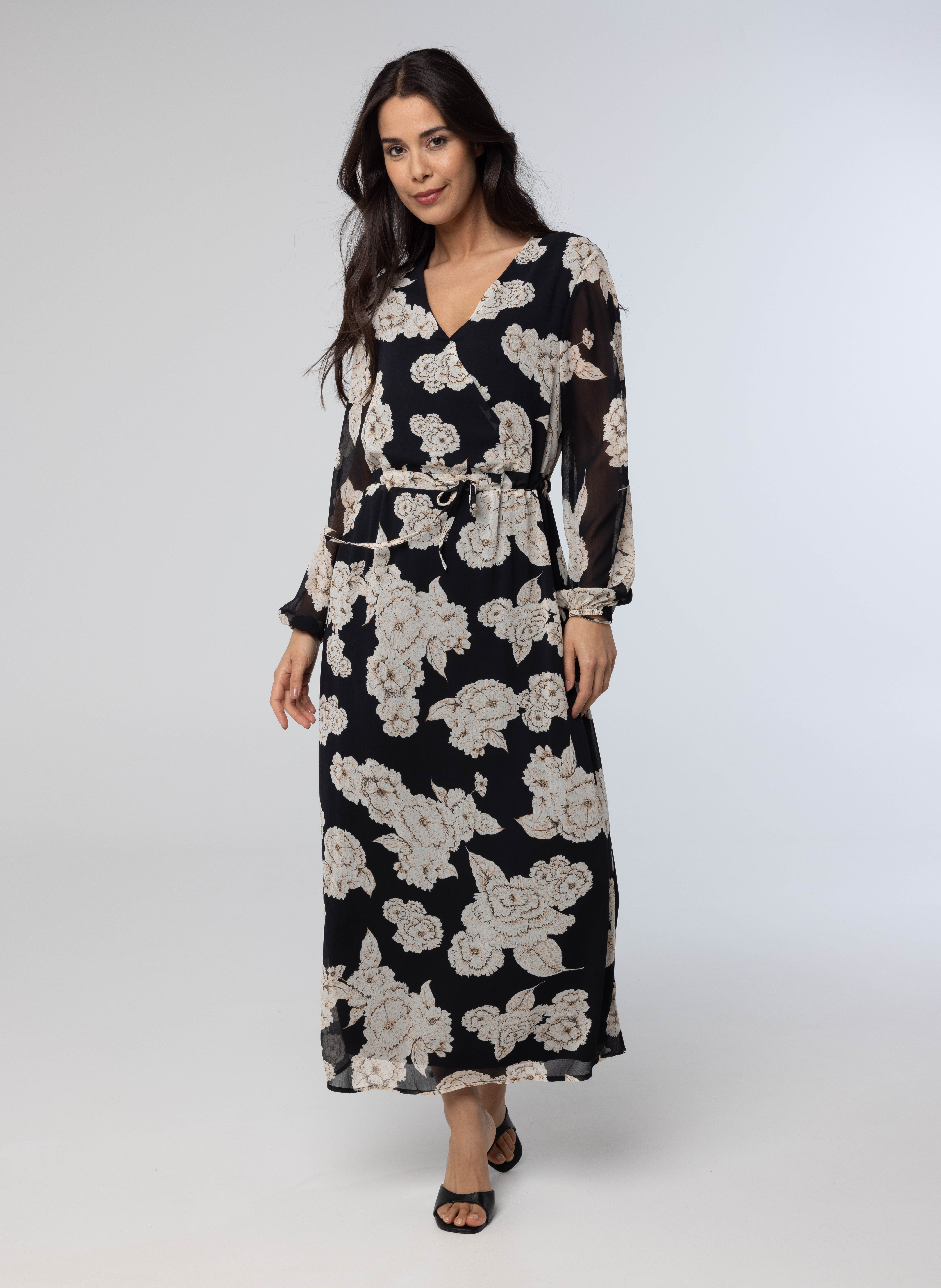 Maxi jurk met bloemenprint