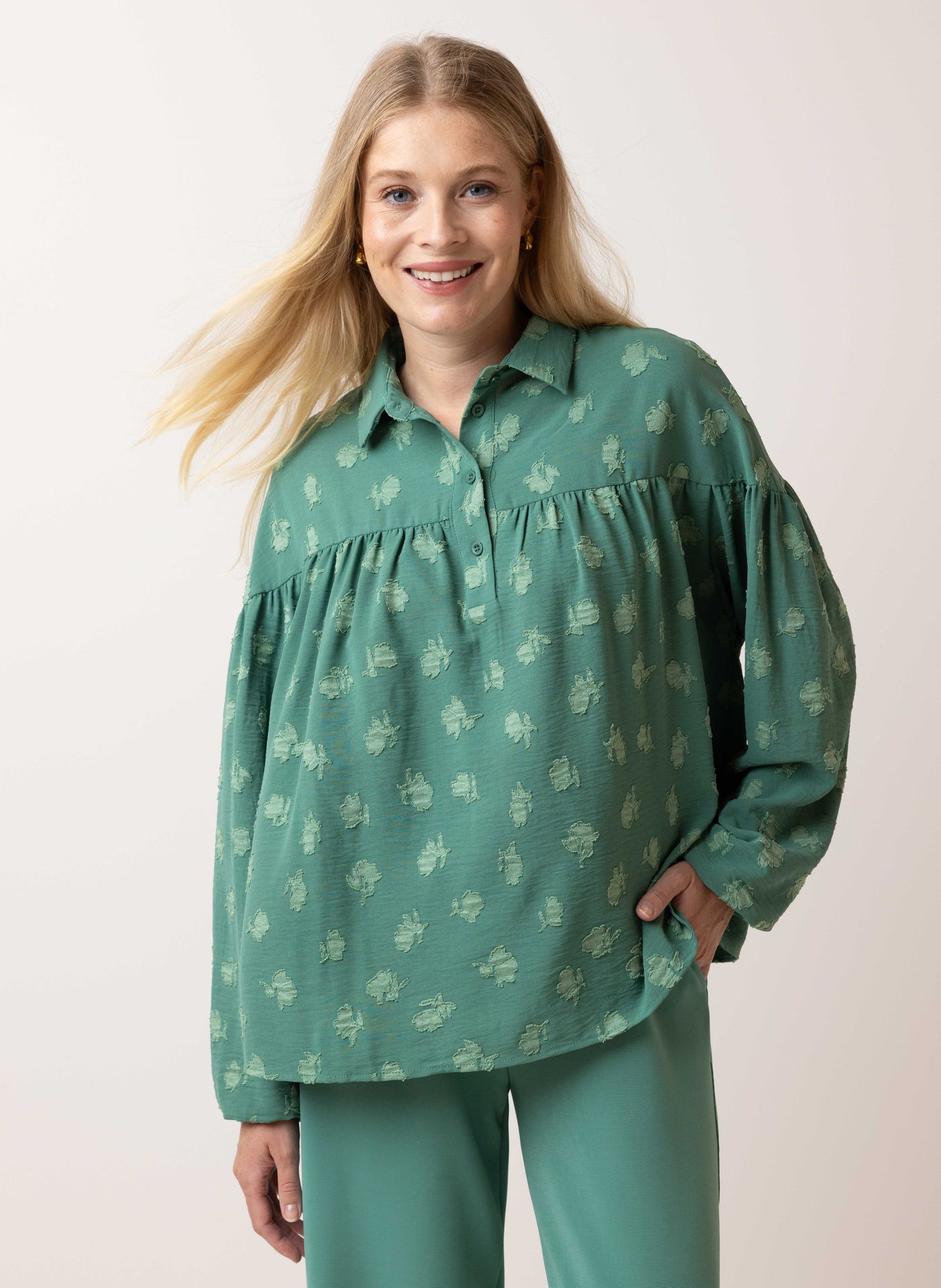 Norah Groene blouse green 214261-500