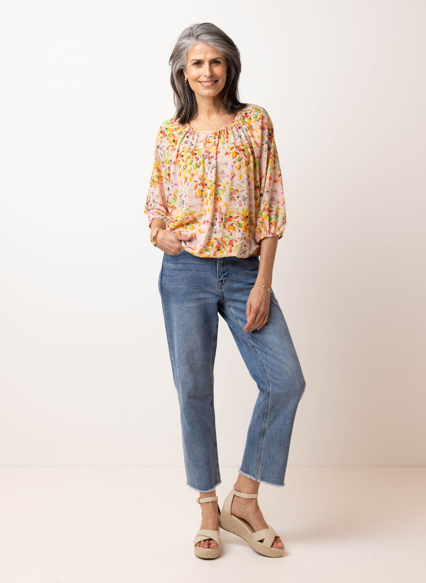 Norah Meerkleurig shirt pink multicolor 214274-920