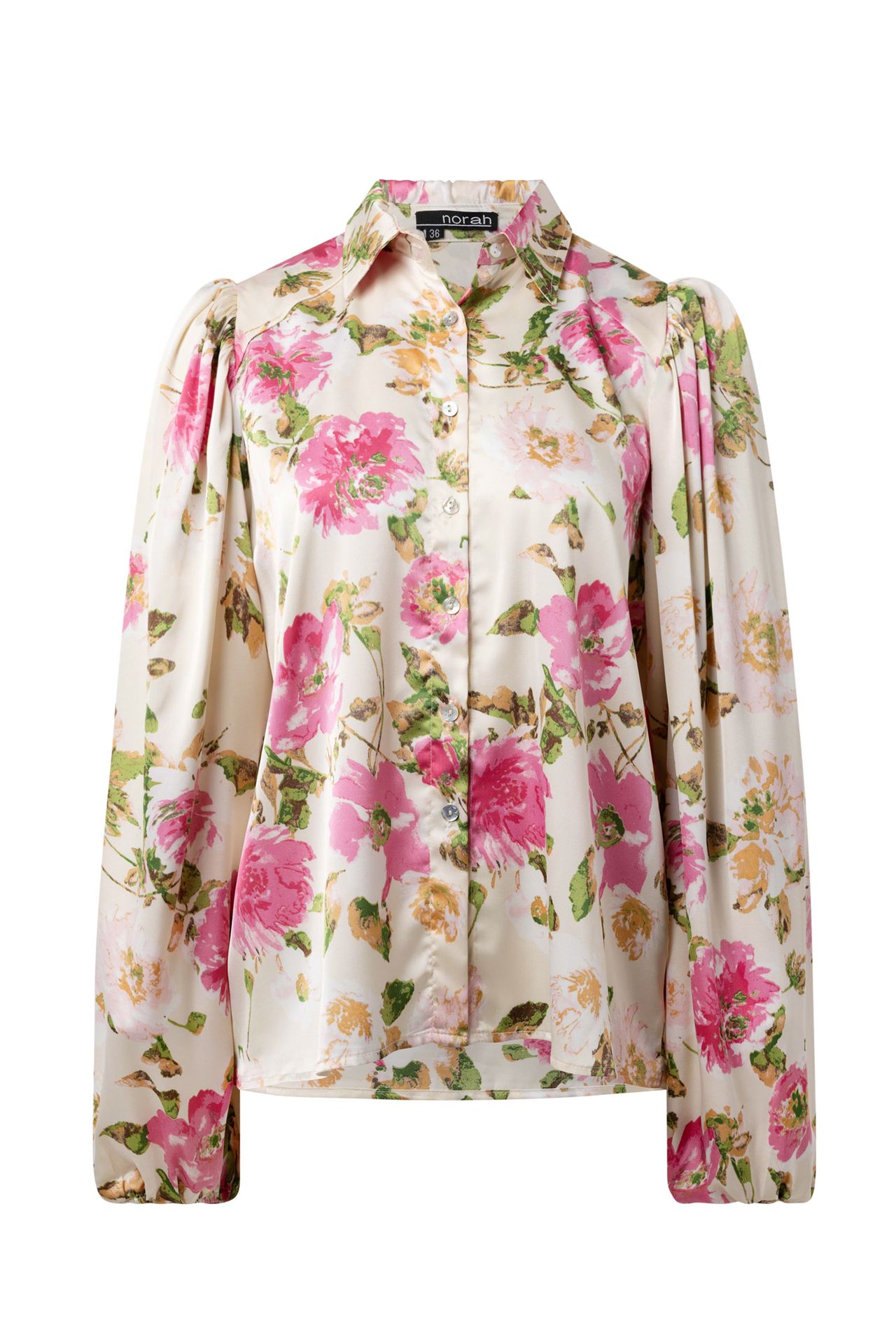 Norah Meerkleurige blouse met bloemen pink multicolor 214285-920