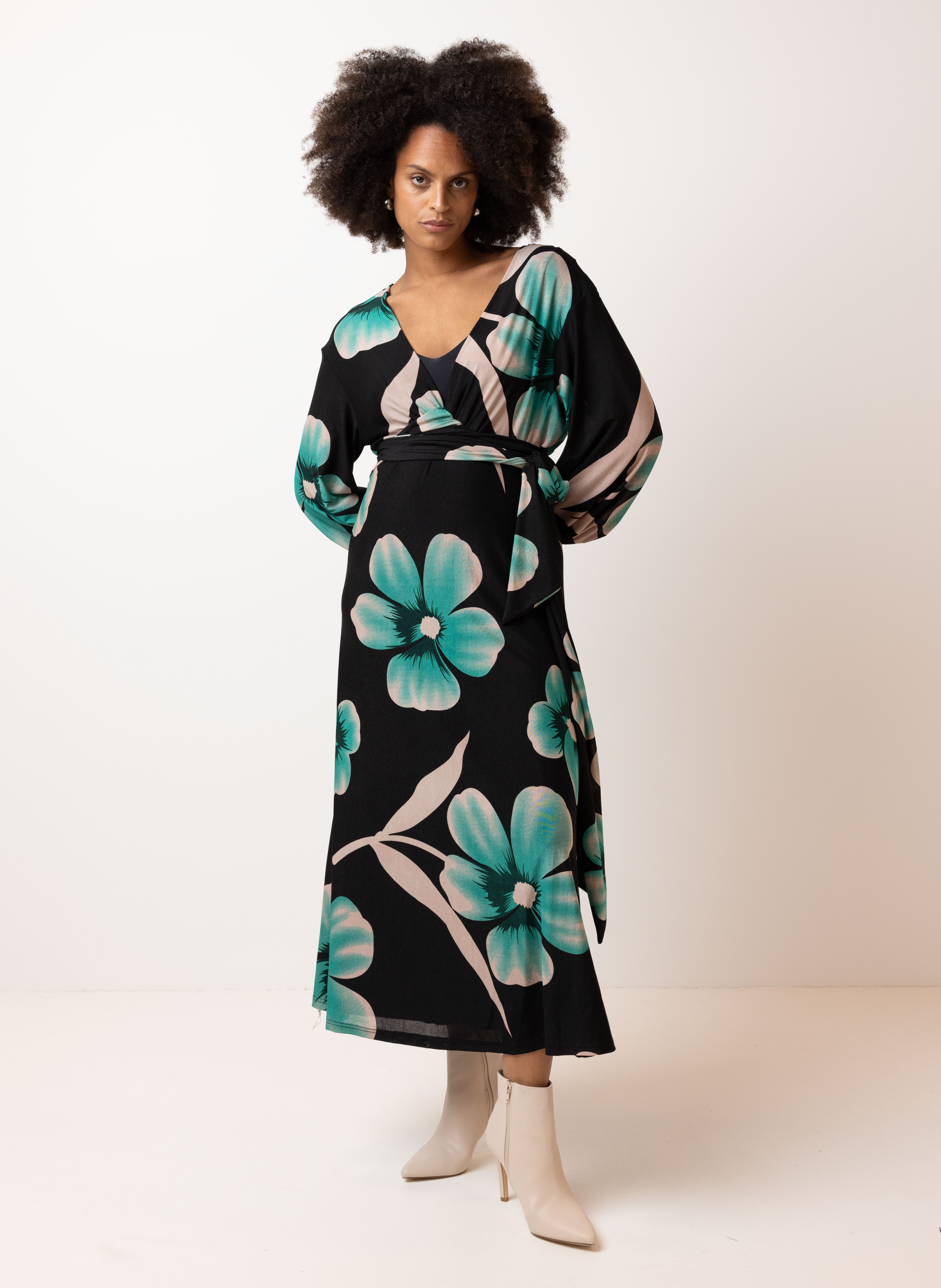 Maxi jurk met bloemen