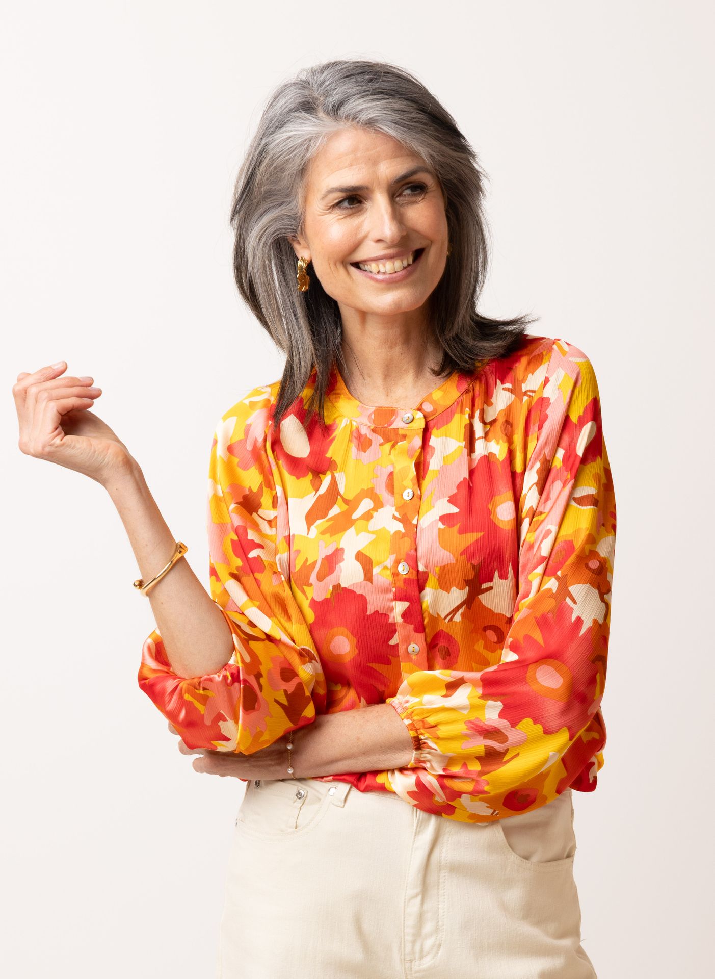 Norah Meerkleurige blouse multicolor 214395-002