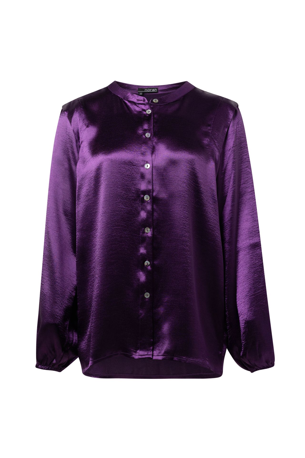 Norah Glanzende paarse blouse purple 214417-800