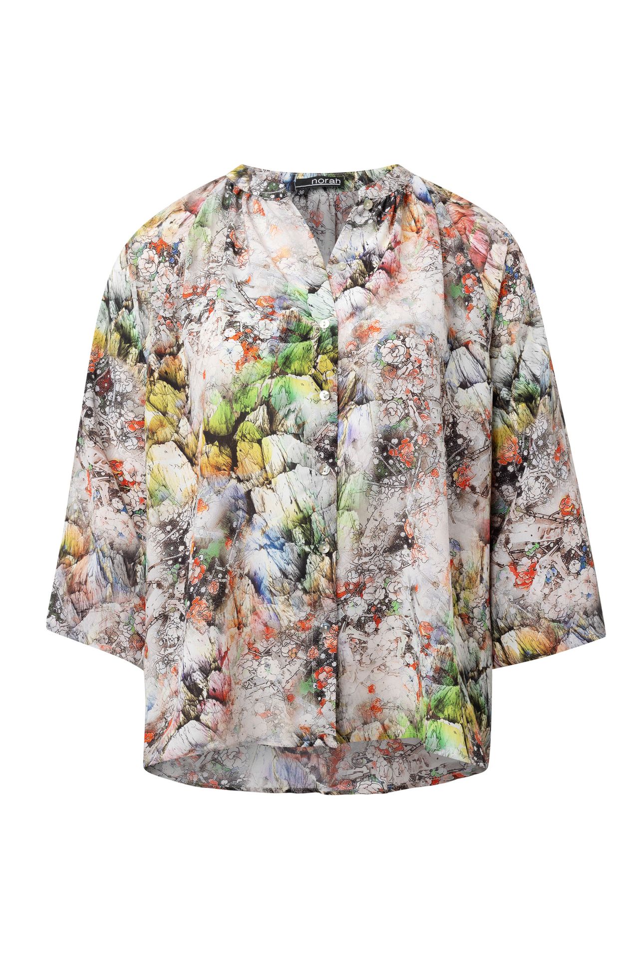  Meerkleurige blouse multicolor 214418-002-44