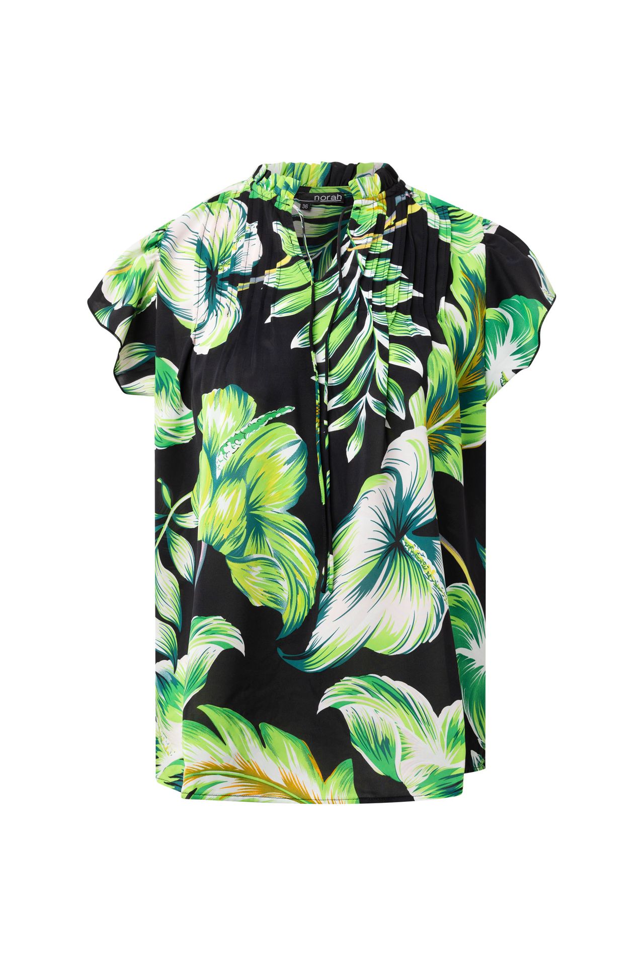 Norah Botanische blouse black multicolor 214421-020