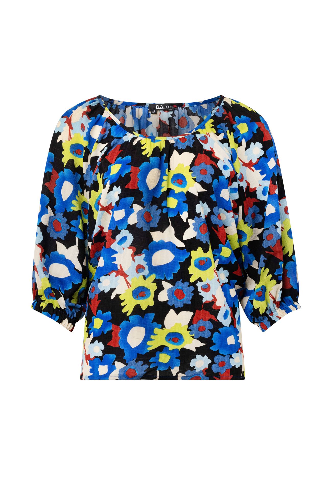 Norah Bloemen blouse black multicolor 214460-020