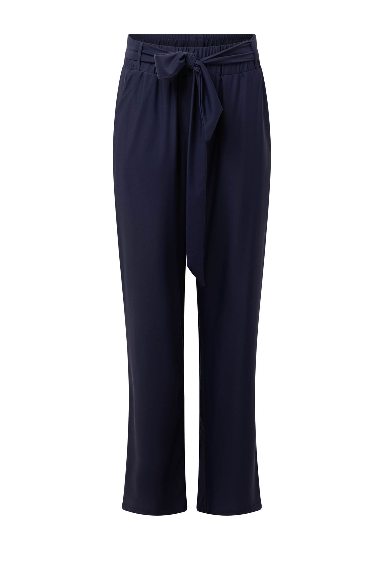 Norah Blauwe pantalon travelstof navy 214476-492