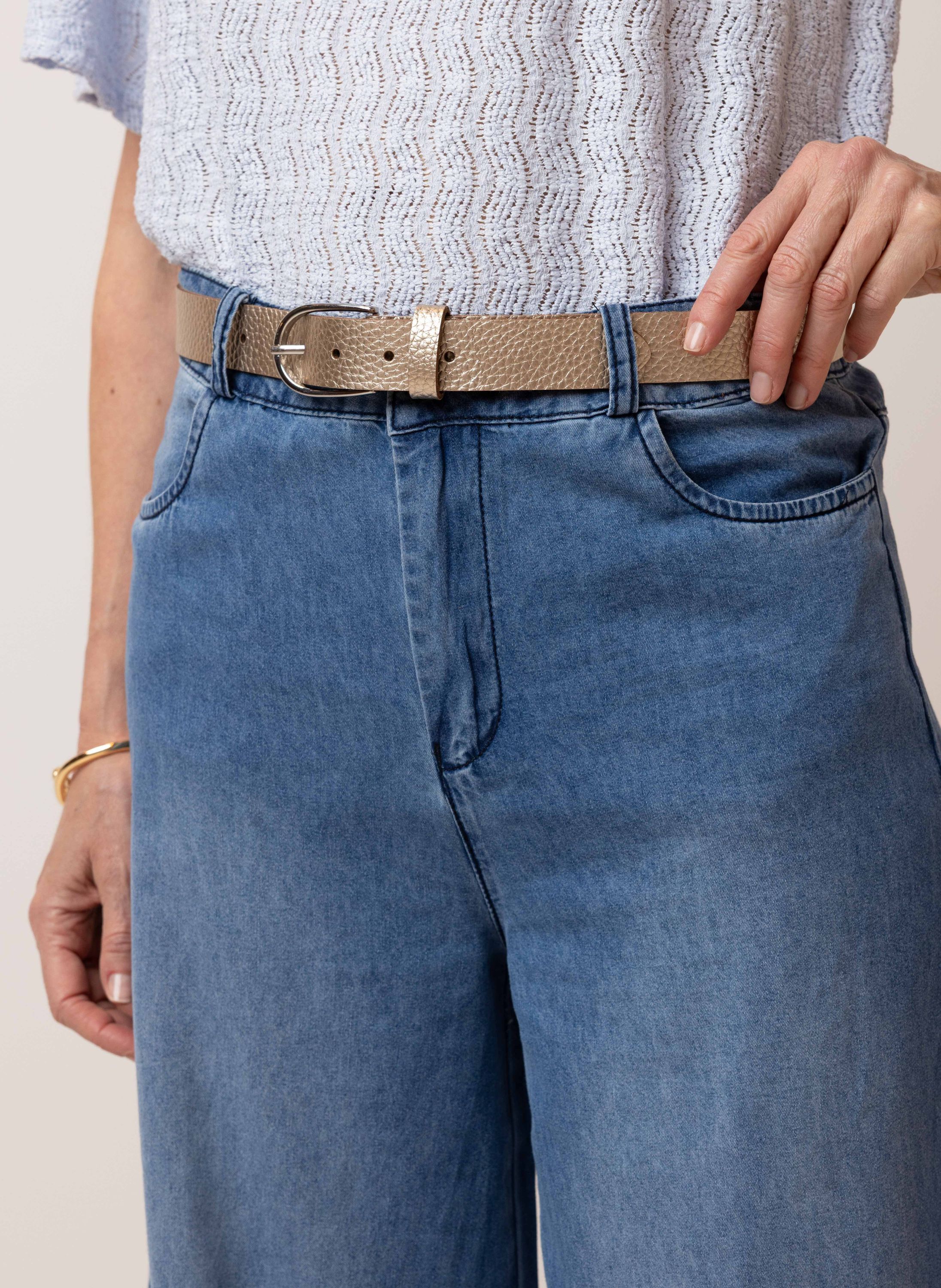 Norah Goudkleurige riem metallic grey 214489-098