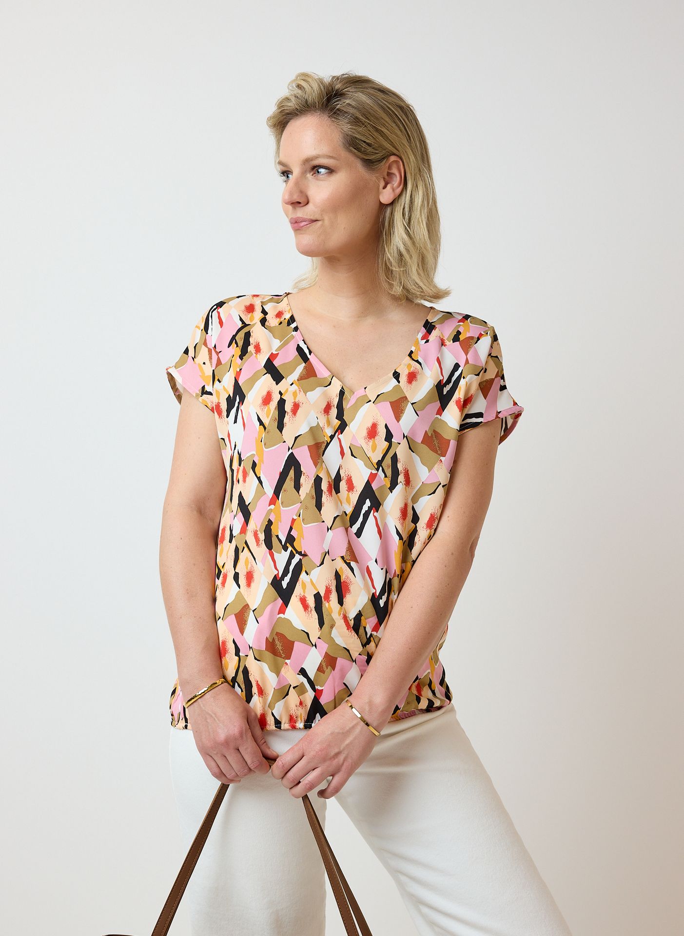 Norah Shirt met grafische print multicolor 214505-002