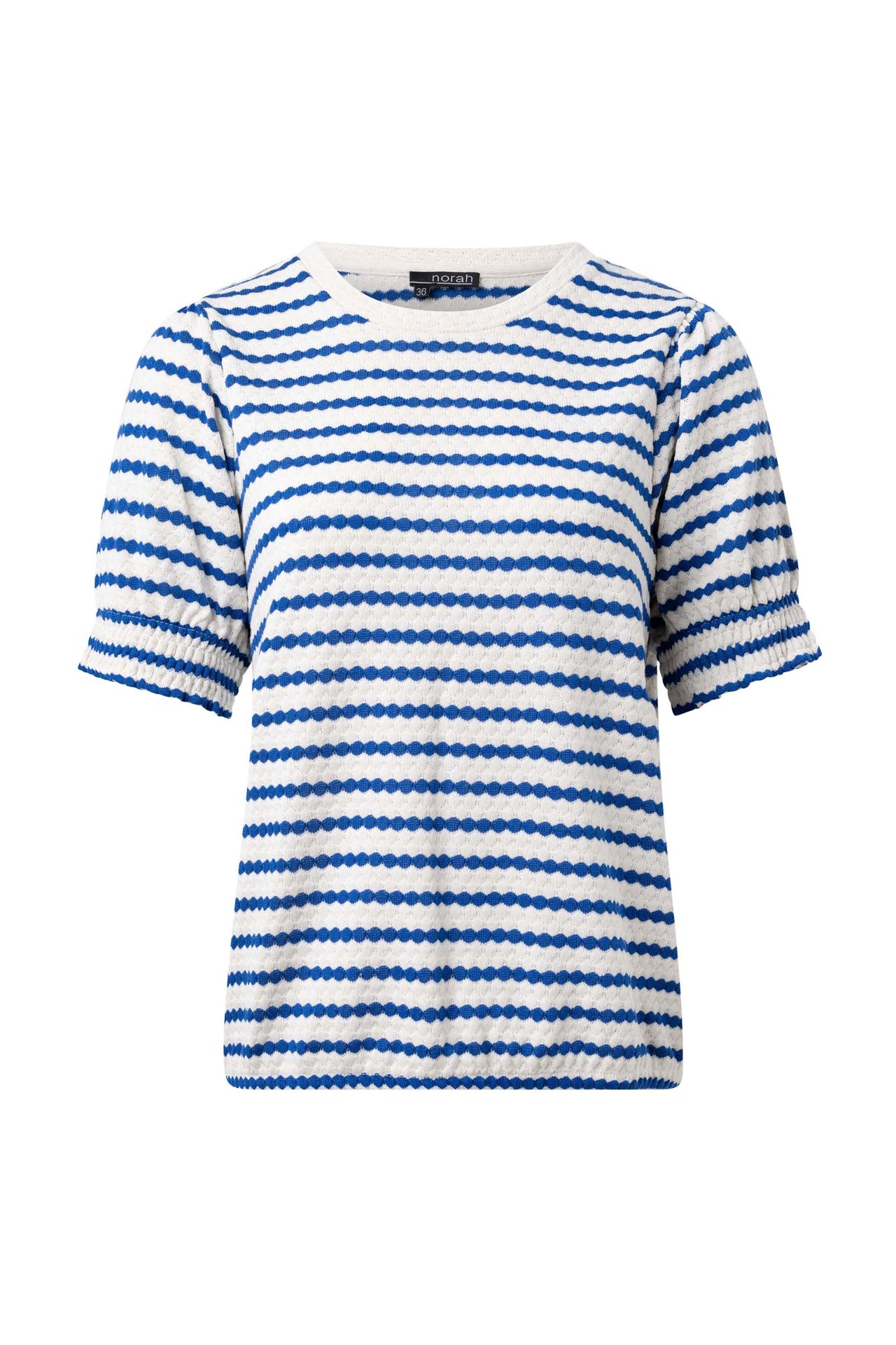 Norah Blauw/ecru gestreept shirt blue/ecru 214520-441-44