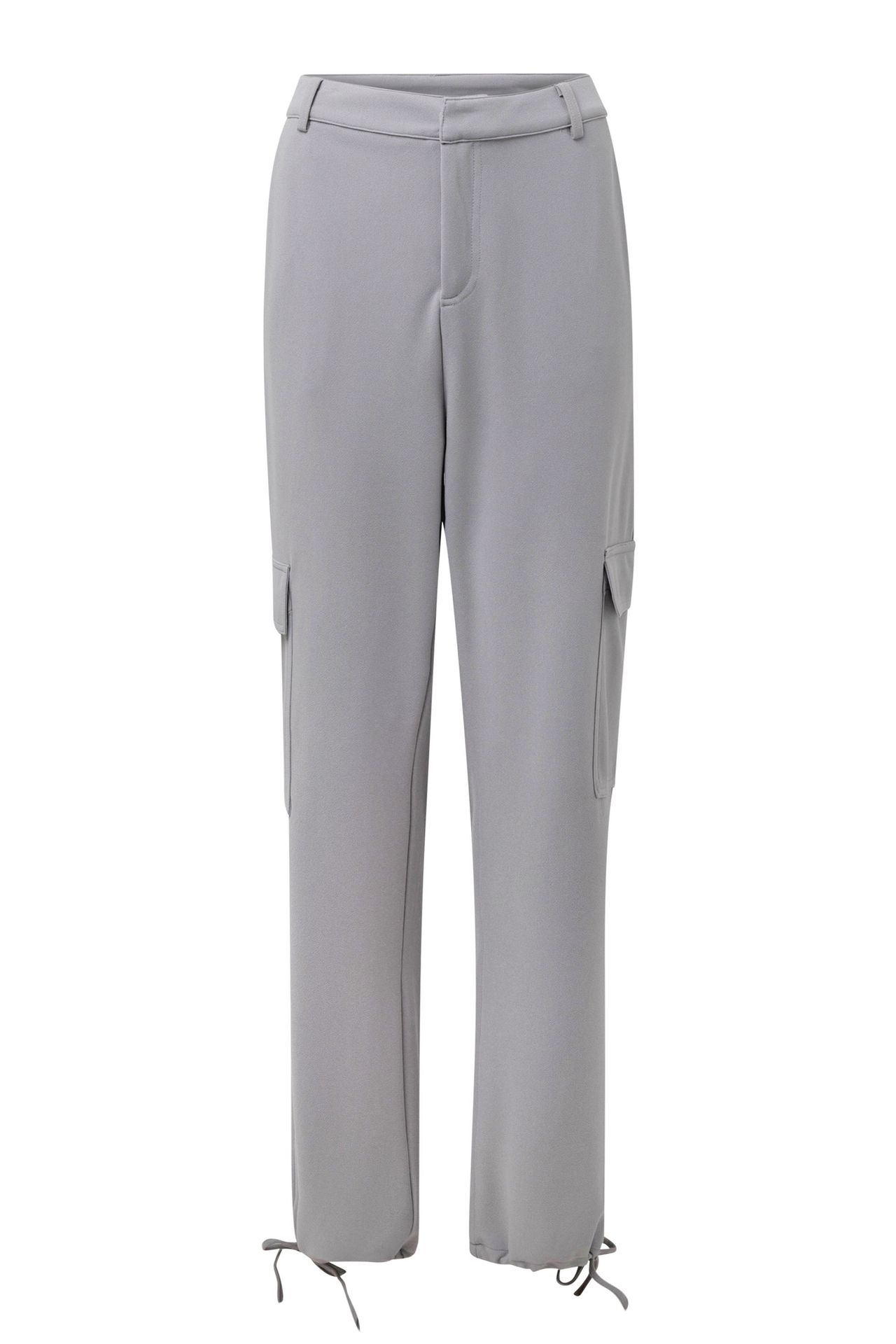 Norah Lichtgrijze cargo broek light grey 214545-051