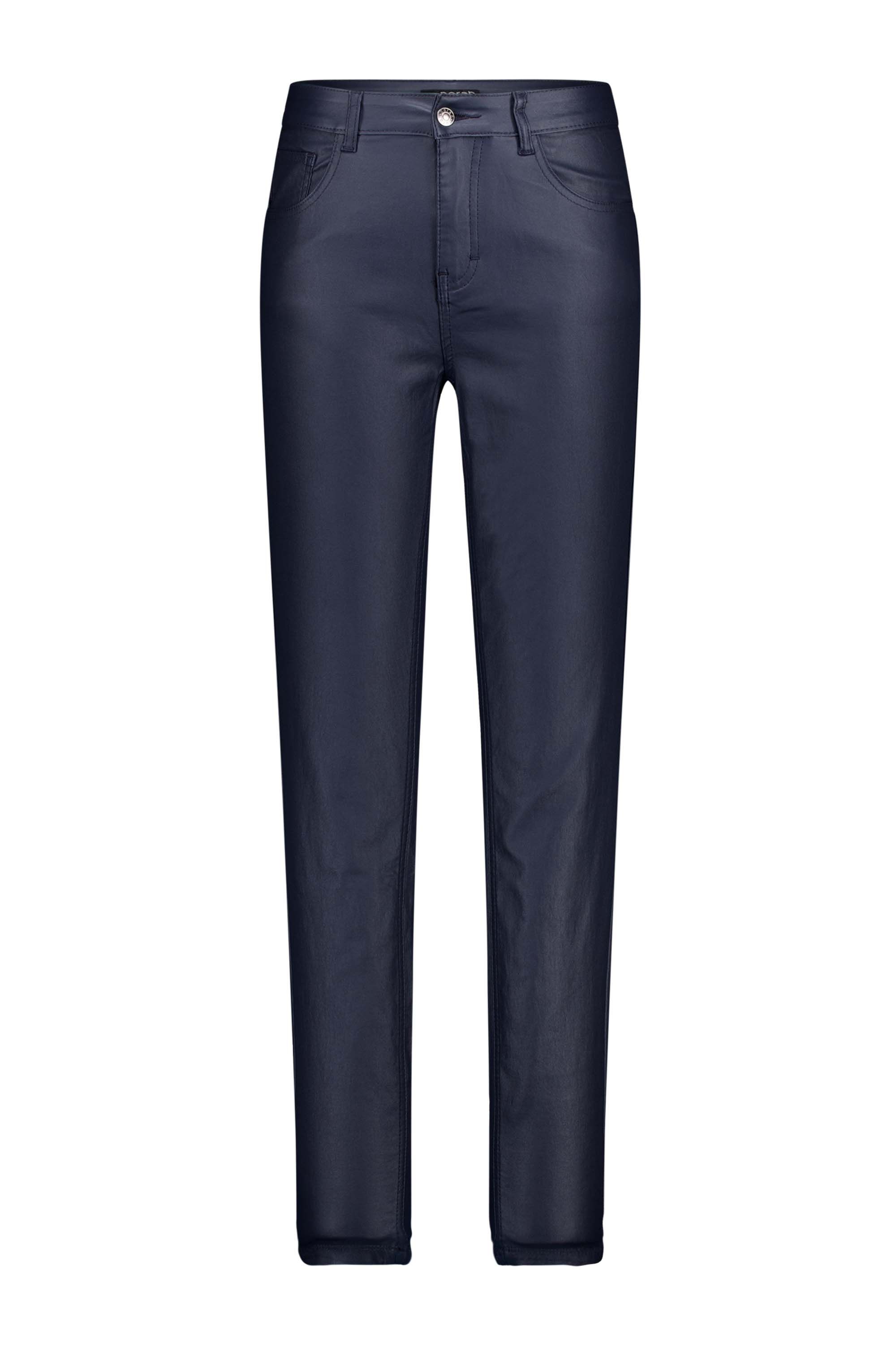 Norah Chelsea jeans | Slim | Donkerblauw | Imitatieleer  | Cropped  dark blue 214552-499-36