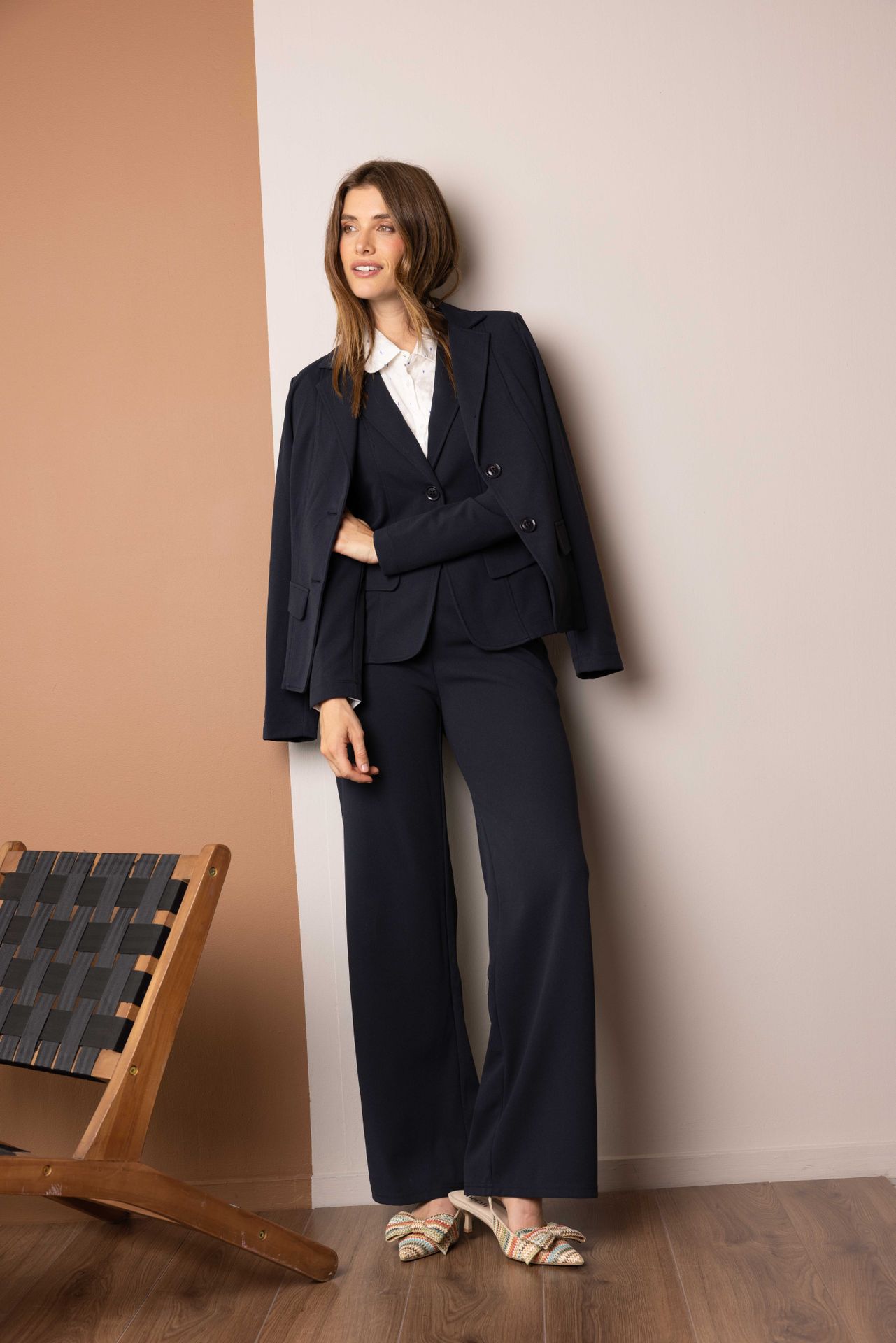 Norah Silke broek donkerblauw dark blue 214556-499-38