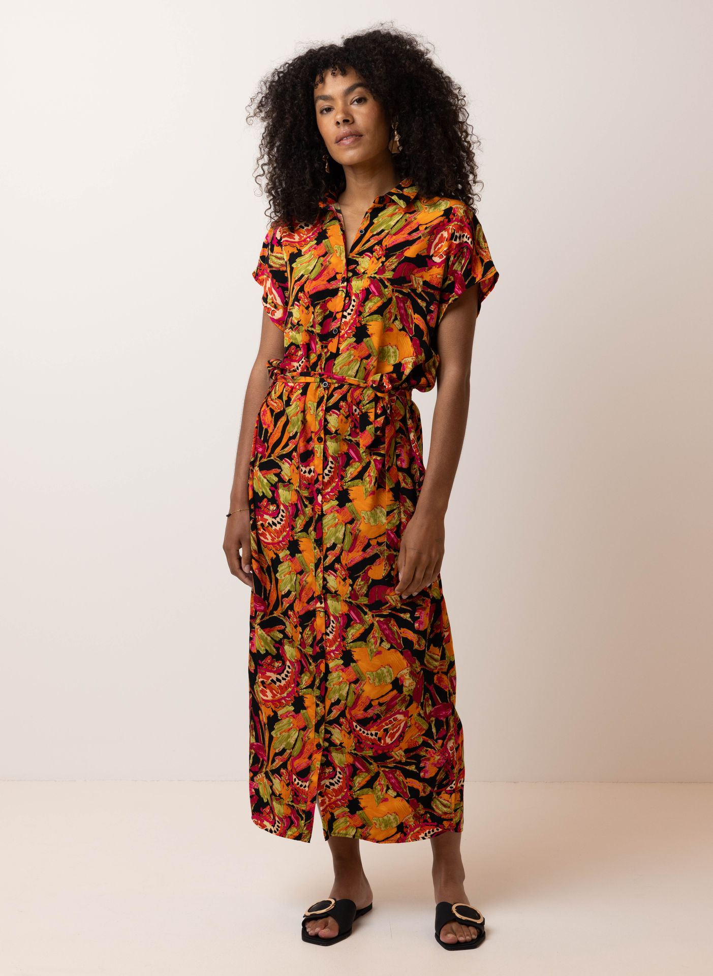 Norah Meerkleurige maxi jurk multicolor 214604-002
