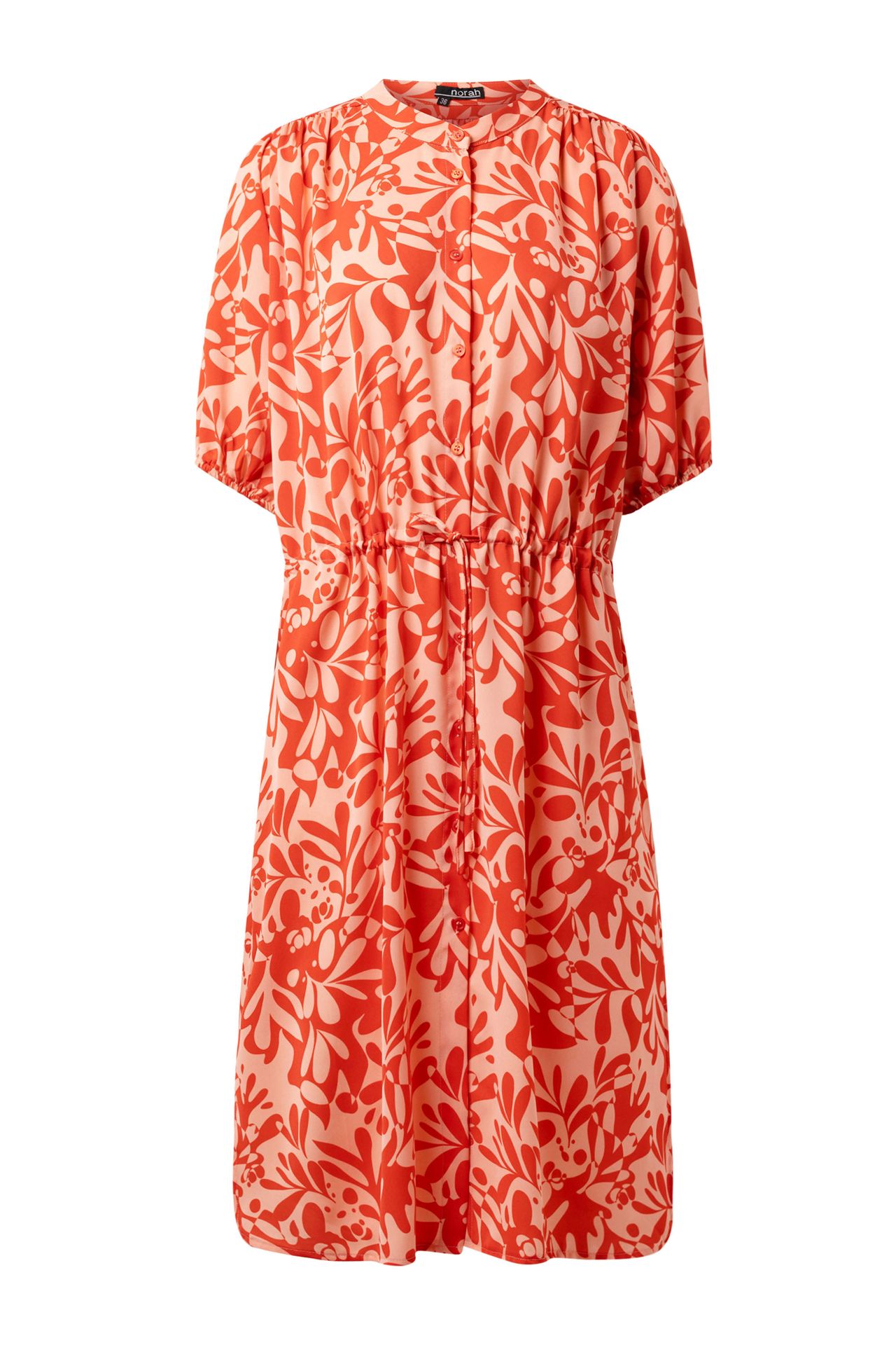 Norah Meerkleurige midi jurk pink/red 214619-936-36
