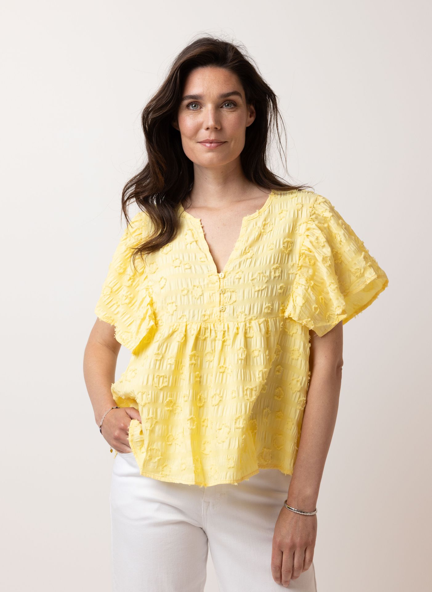 Norah Gele blouse pastel yellow 214639-301
