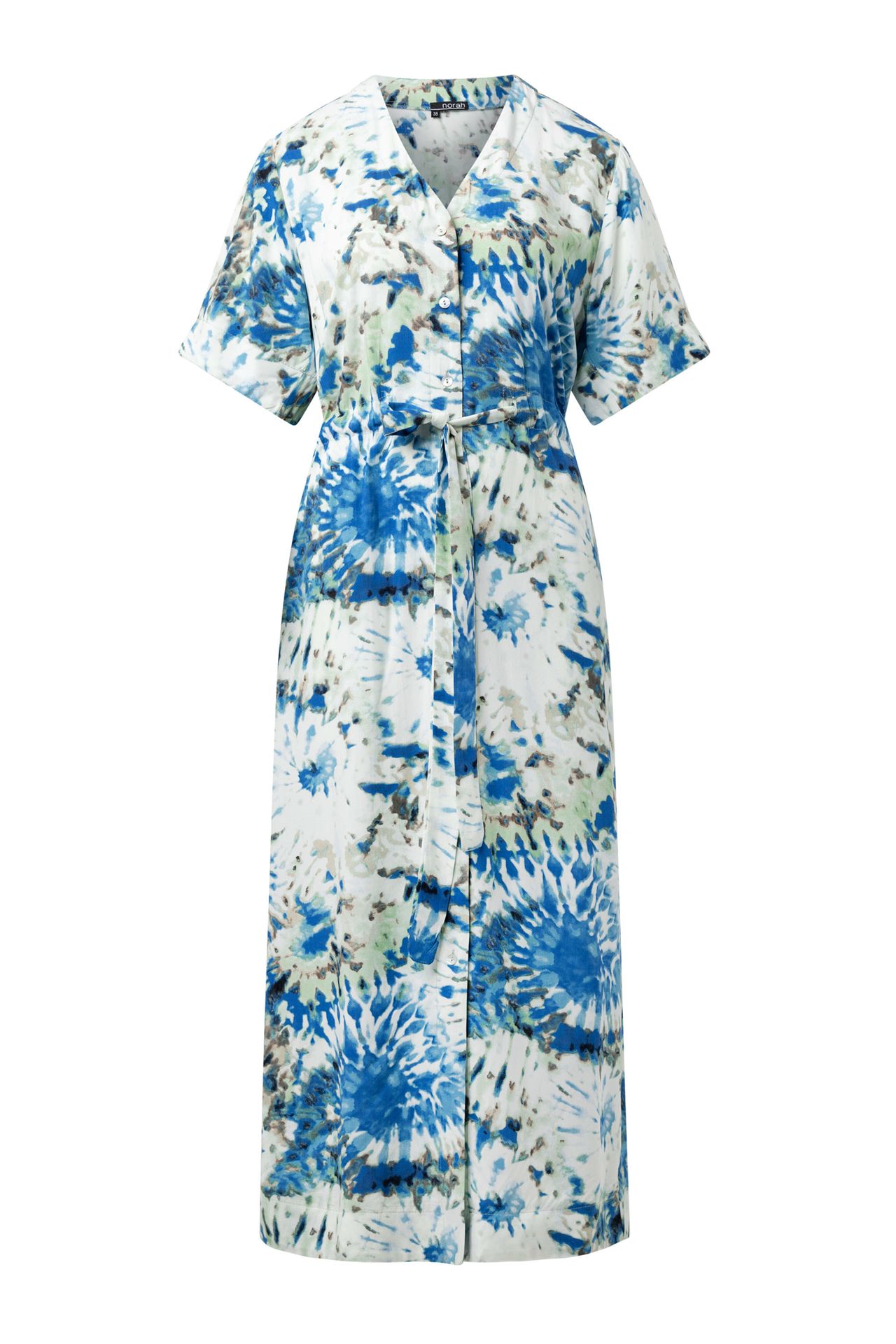 Norah Meerkleurige maxi jurk blue multicolor 214670-420