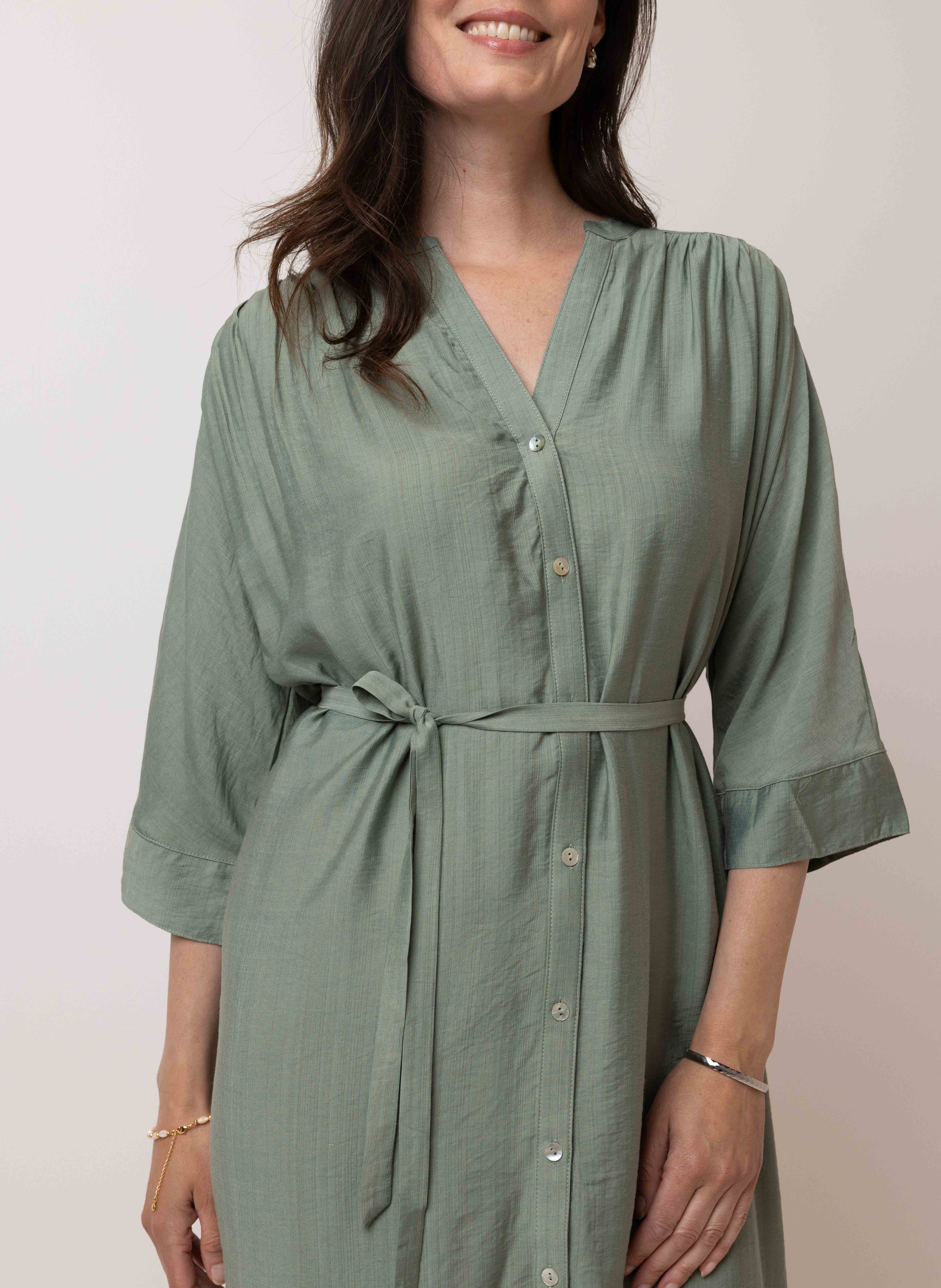 Groene blouse jurk sale