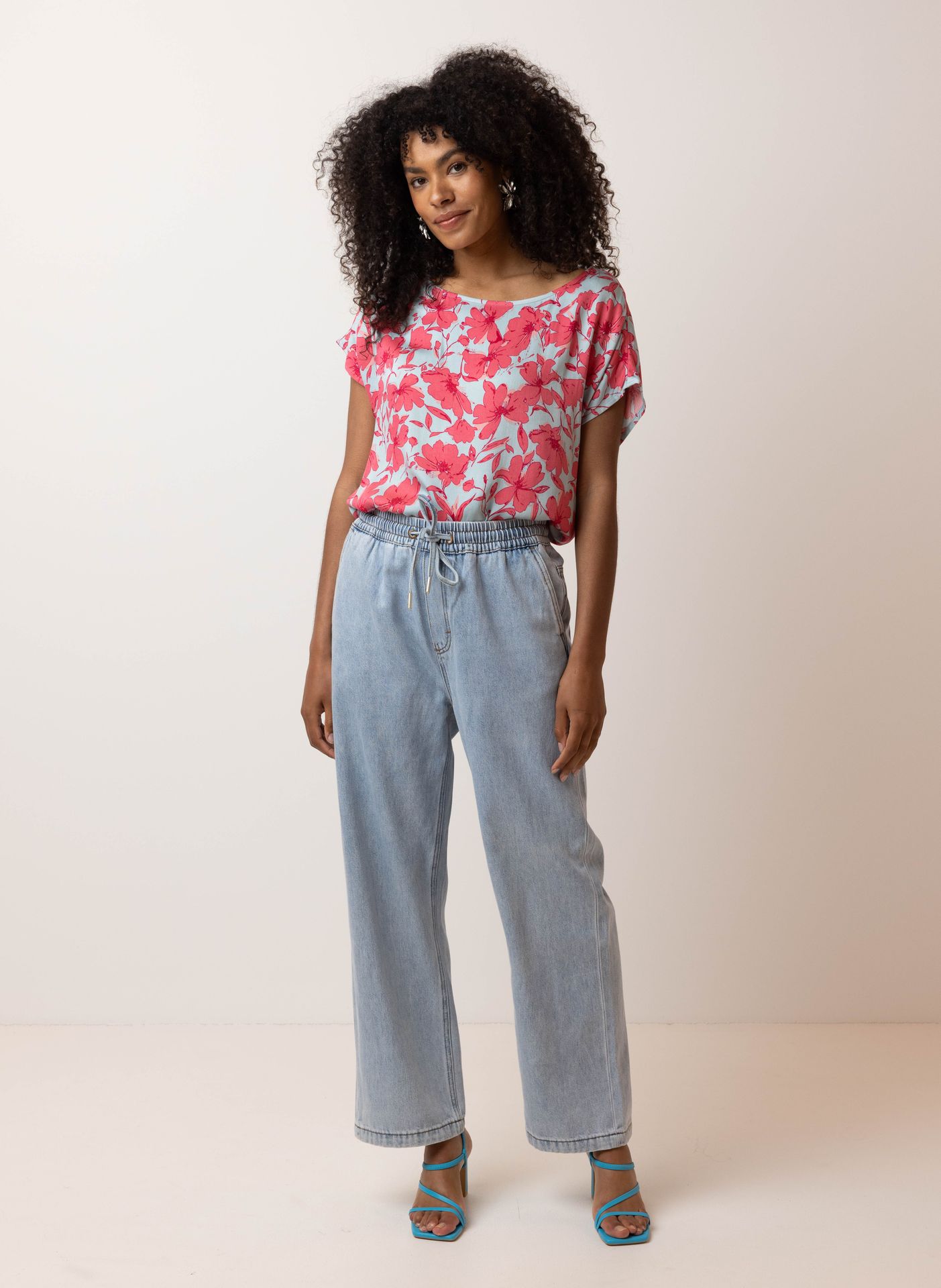 Norah Meerkleurig shirt pink/blue 214681-934