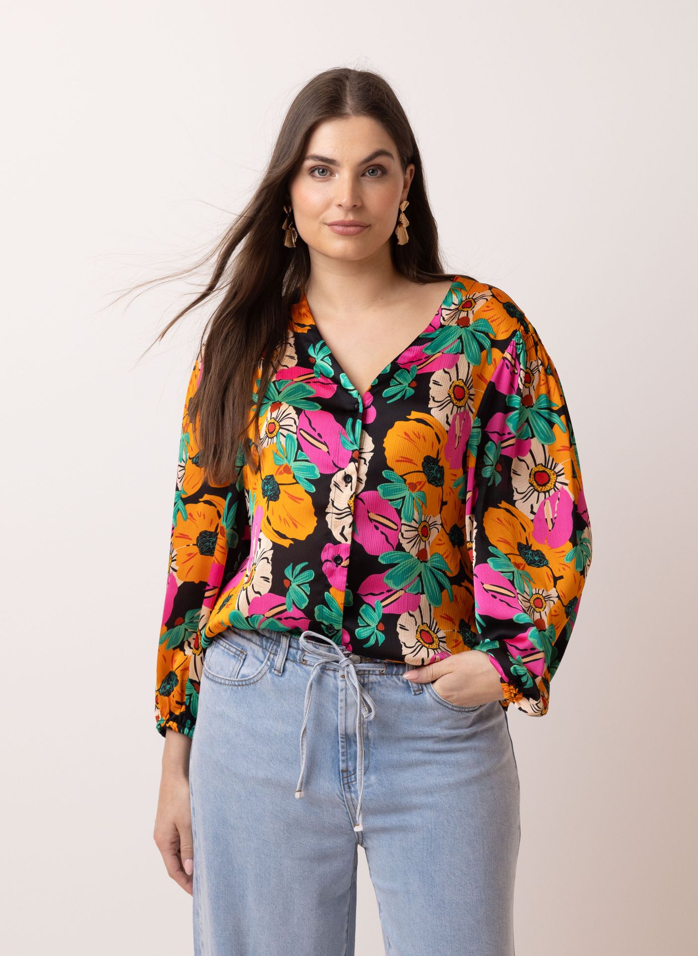 Norah Meerkleurige blouse multicolor 214684-002