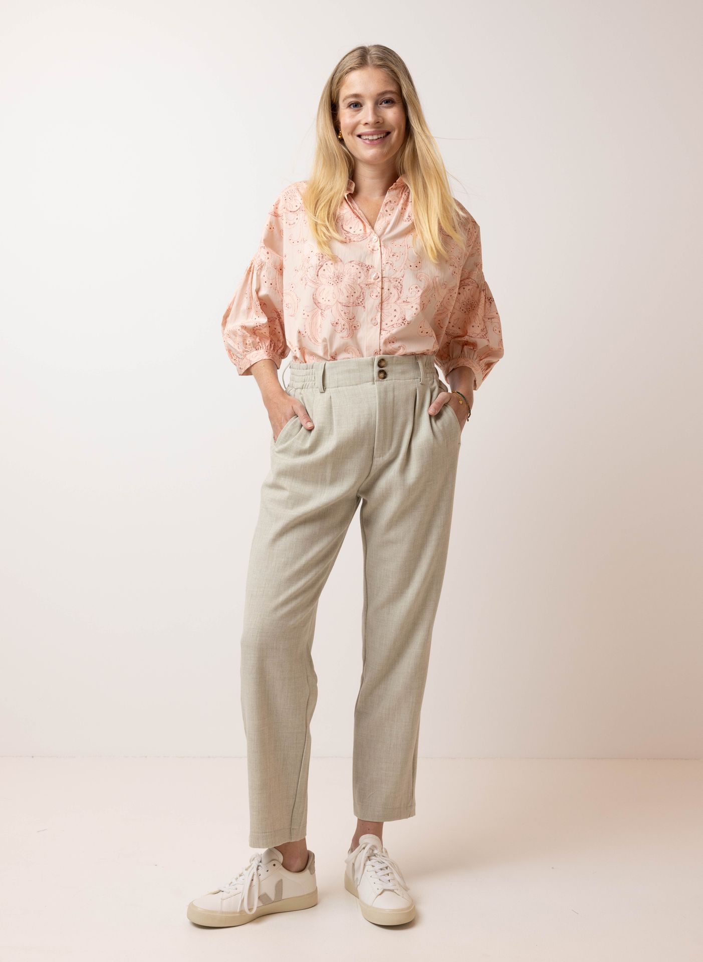 Norah Zandkleurige pantalon light sand 214690-111