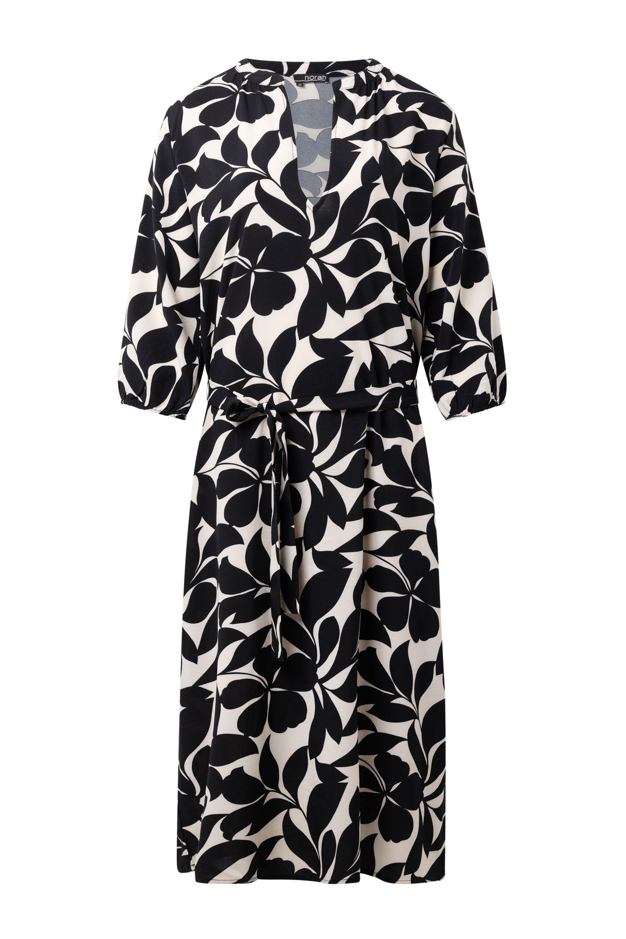 Norah Zwart/wit jurk black/sand 214749-030