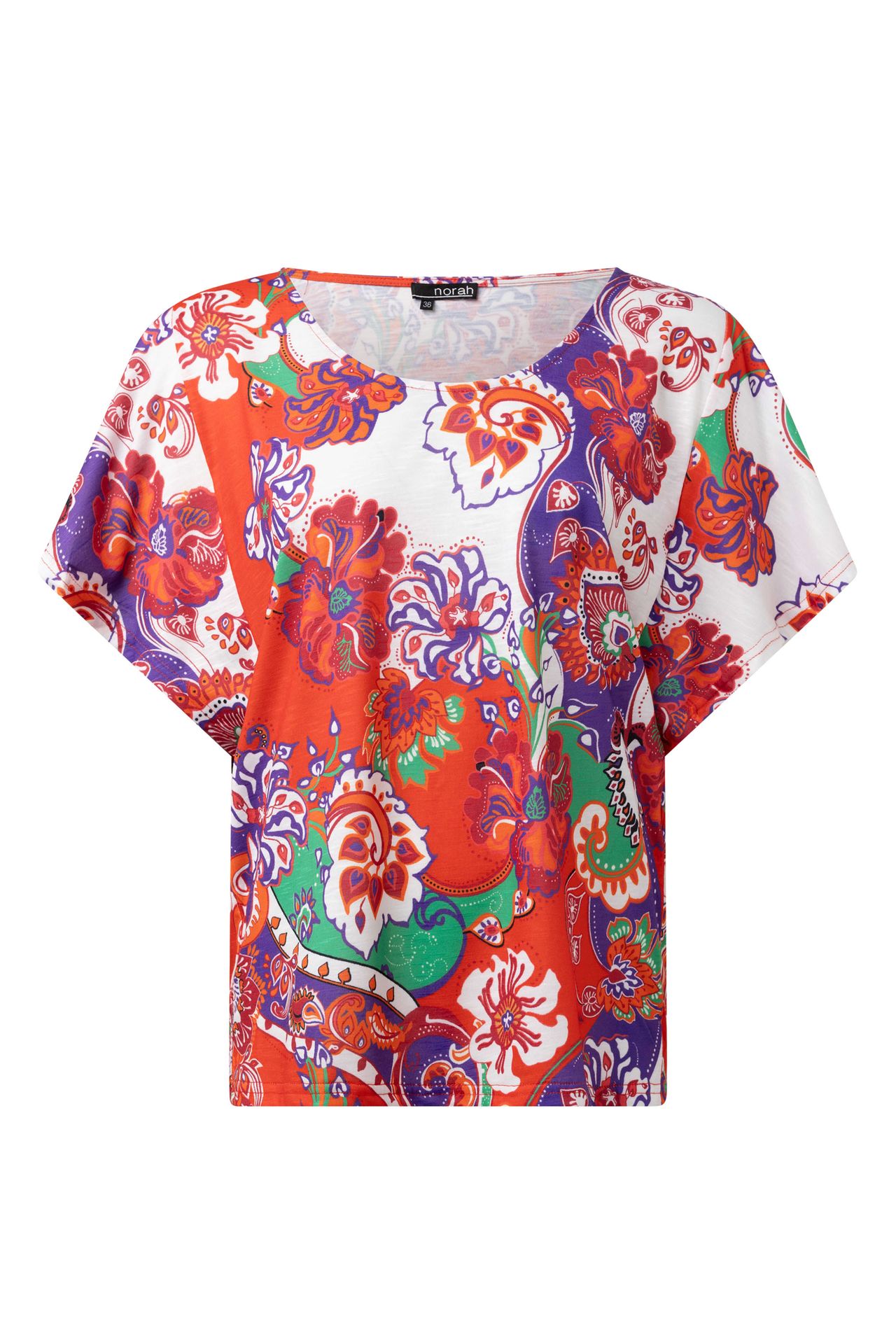Norah Meerkleurig shirt red multicolor 214798-620