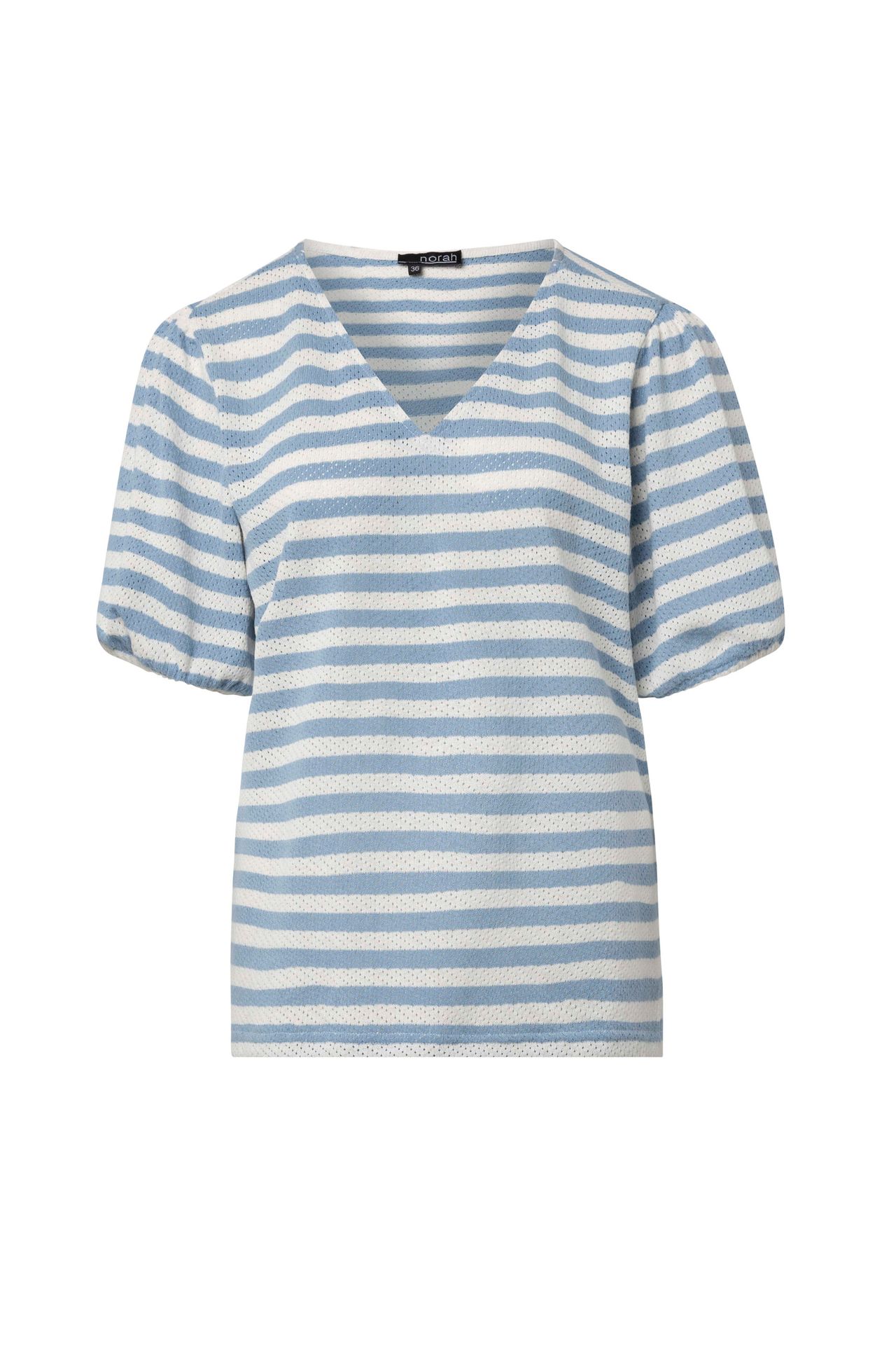 Norah Blauw gestreept shirt blue/white 214806-431