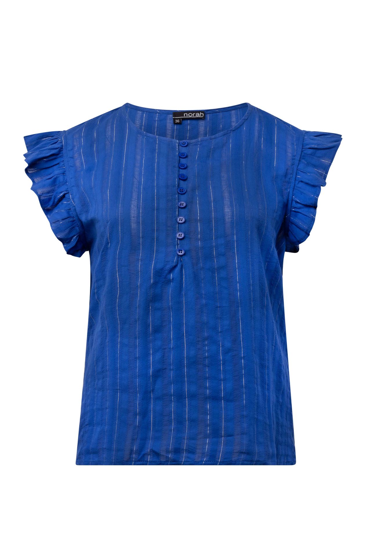  Blauwe blouse cobalt multicolor 214812-469-46