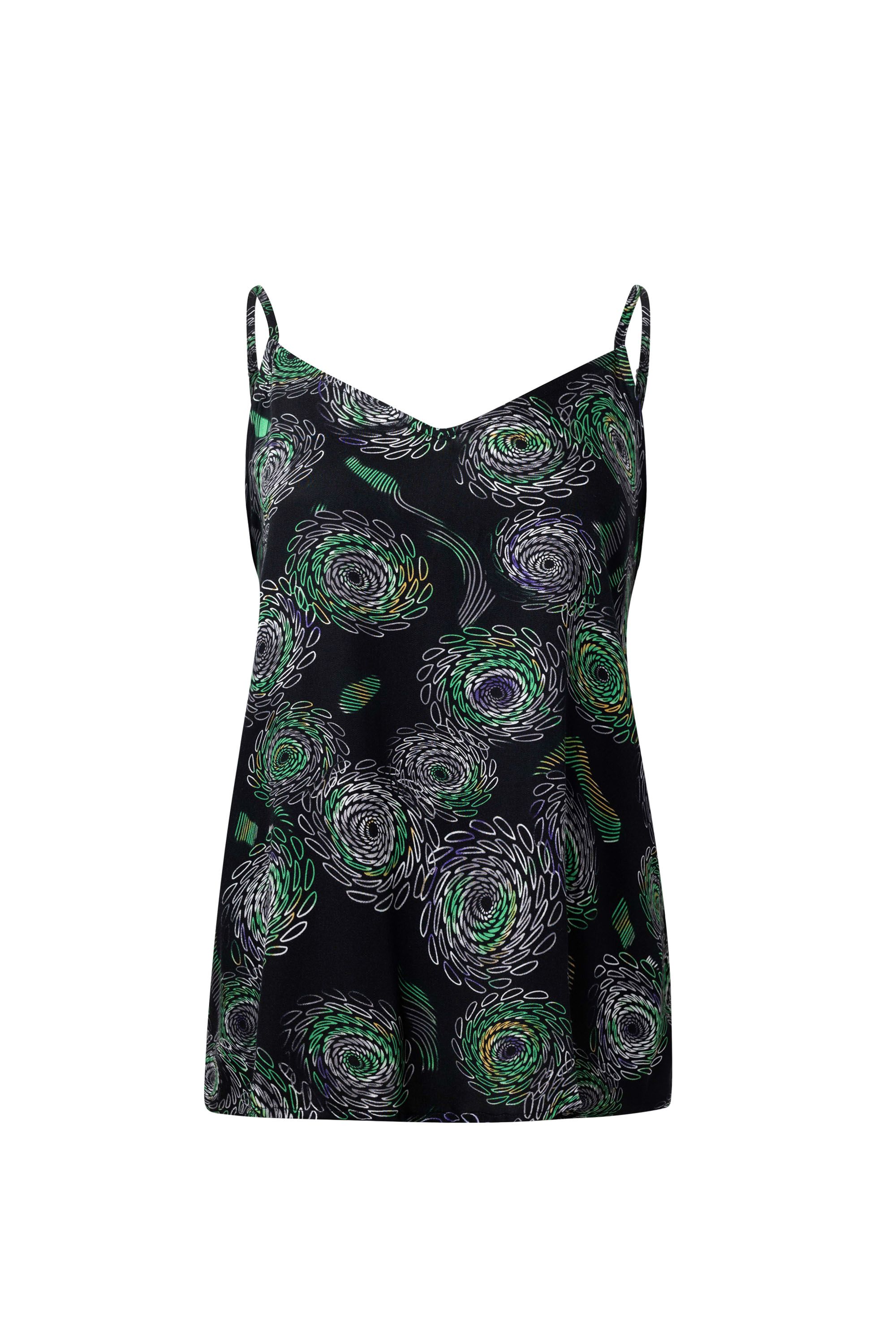 Norah Zwarte top met grafische print black multicolor 214819-020