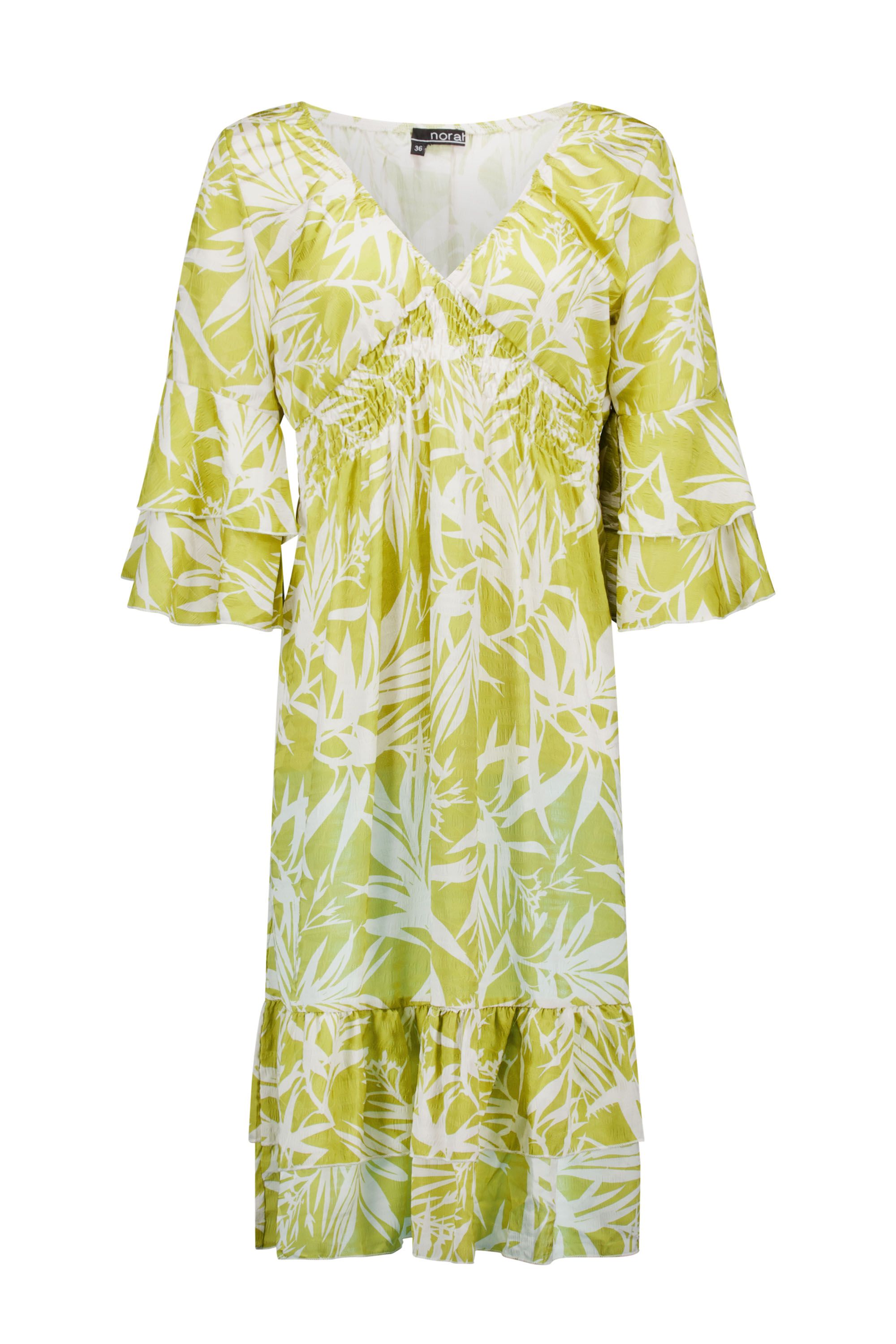 Norah Groene midi jurk  214824-531