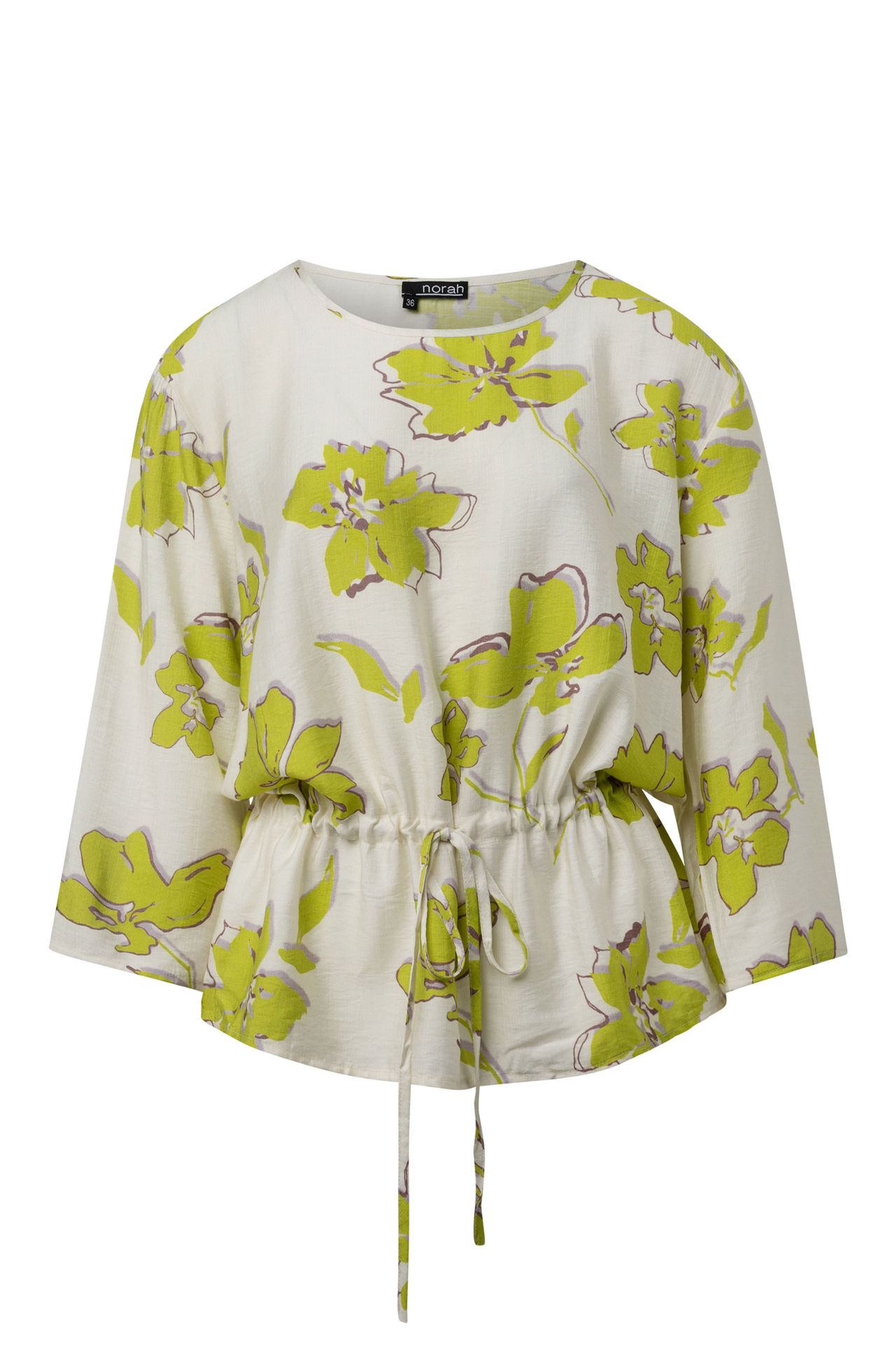 Norah Bloemen blouse lime multicolor 214834-501