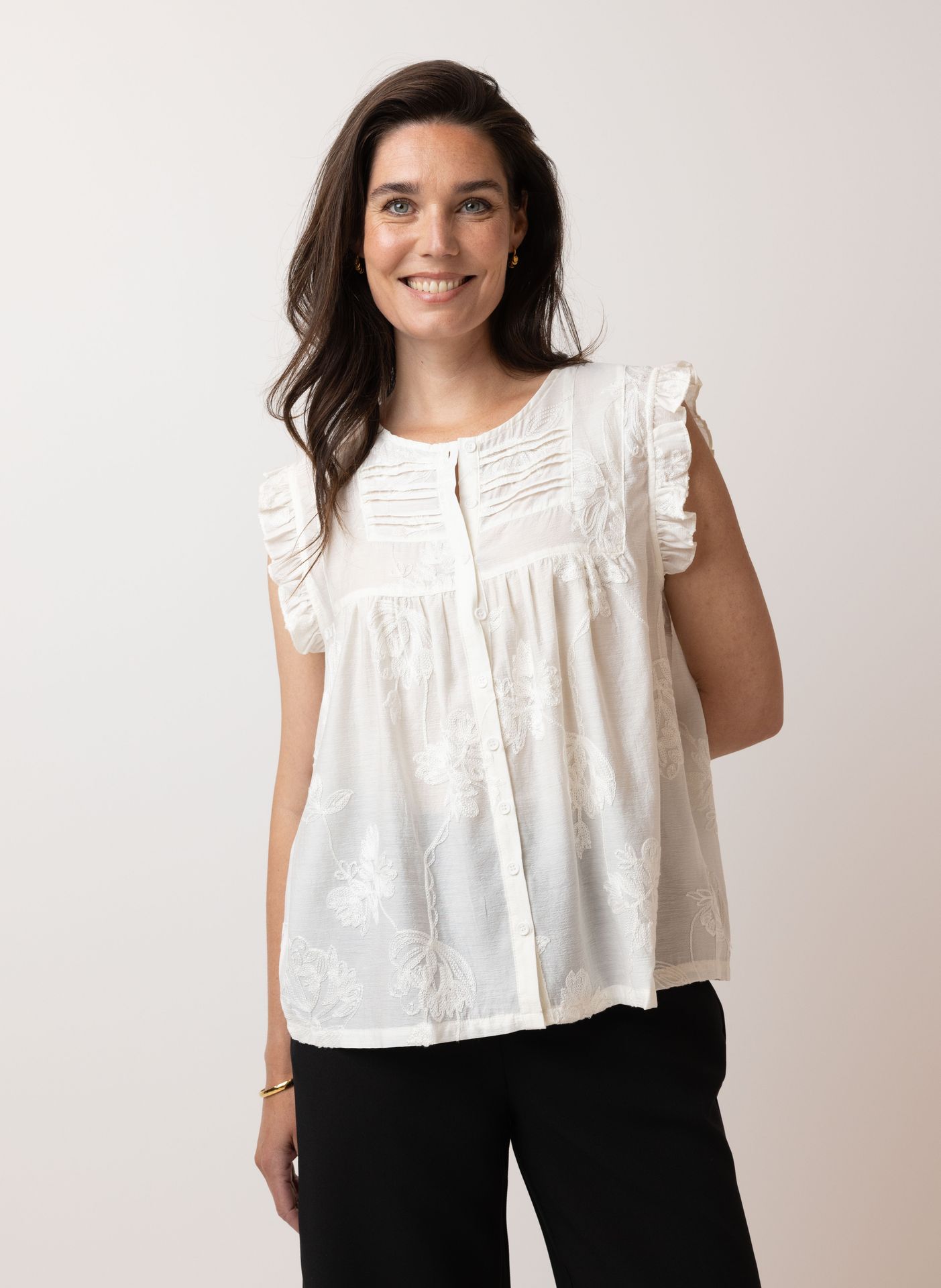 Norah Off white blouse ecru 214845-102