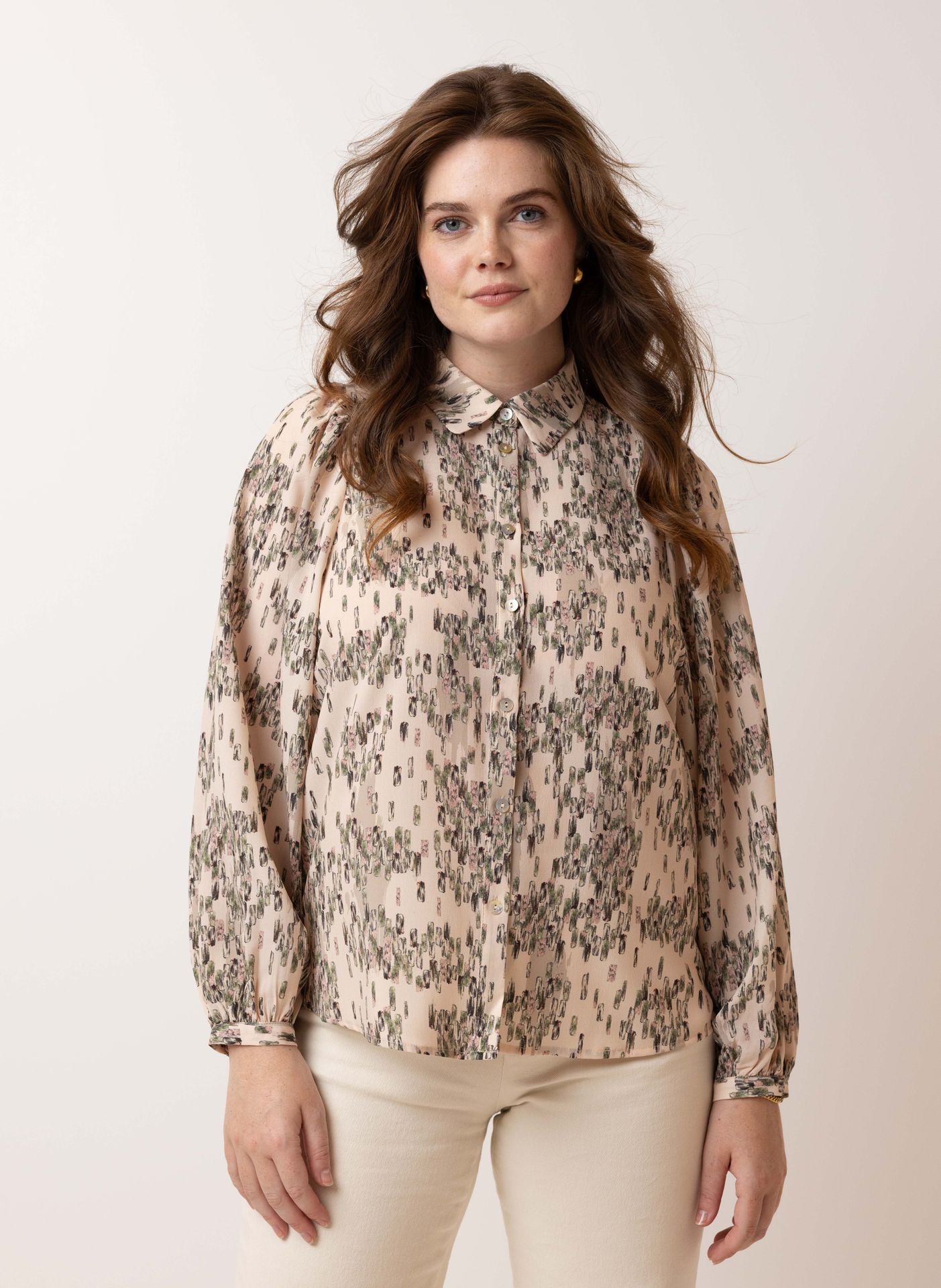 Norah Meerkleurige blouse pastel rose multicolor 214854-914