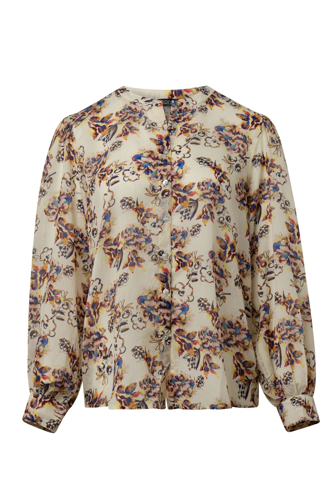  Meerkleurige blouse vanilla multicolor 214857-108-34
