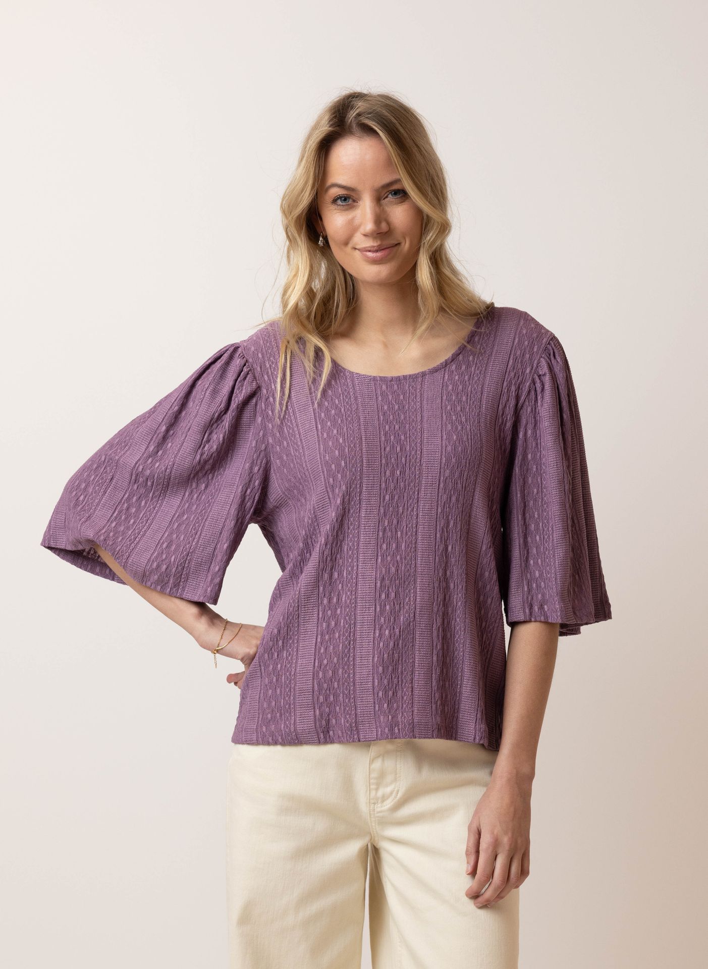 Norah Paars shirt mauve 214873-803