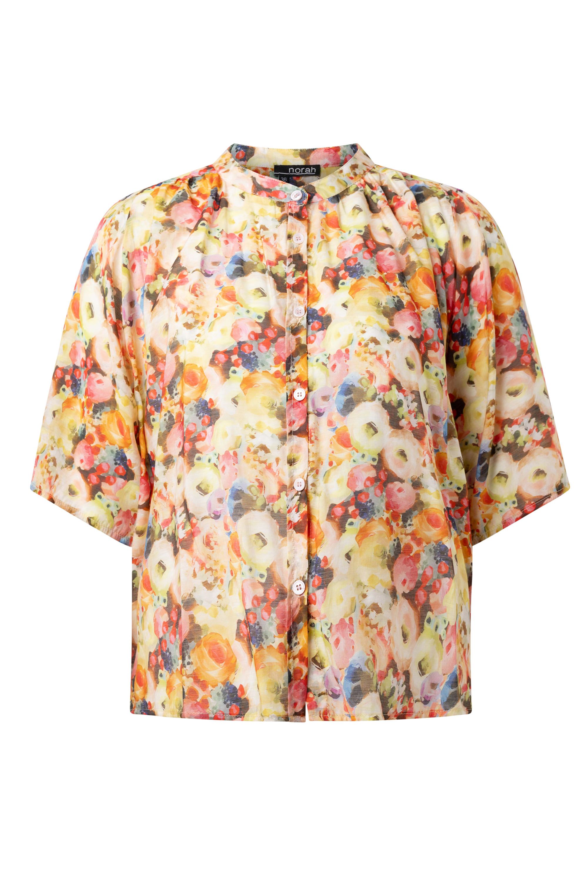 Norah Kleurrijke blouse met bloemenprint multicolor 214883-002
