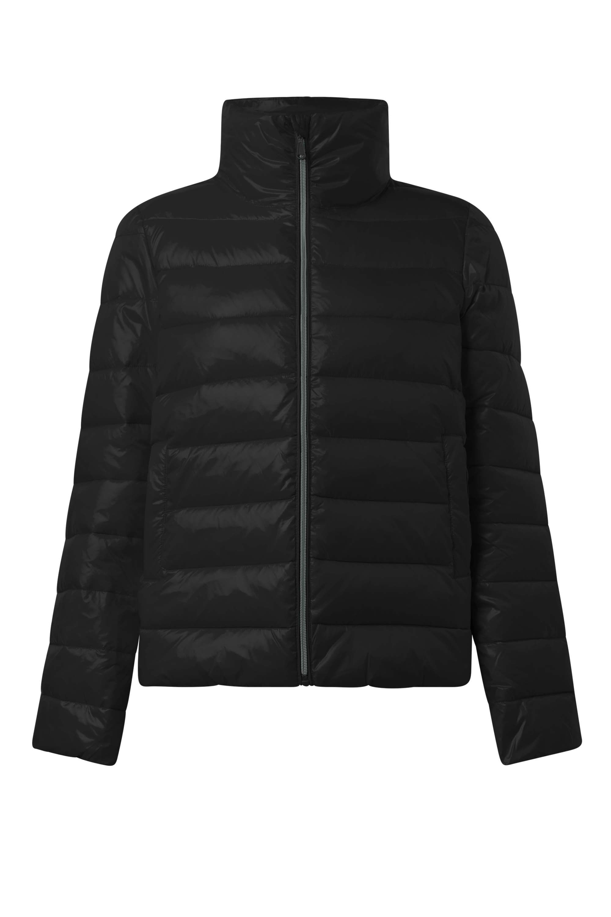 Norah Zwarte gewatteerde jas met glans
 black 214919-001-44