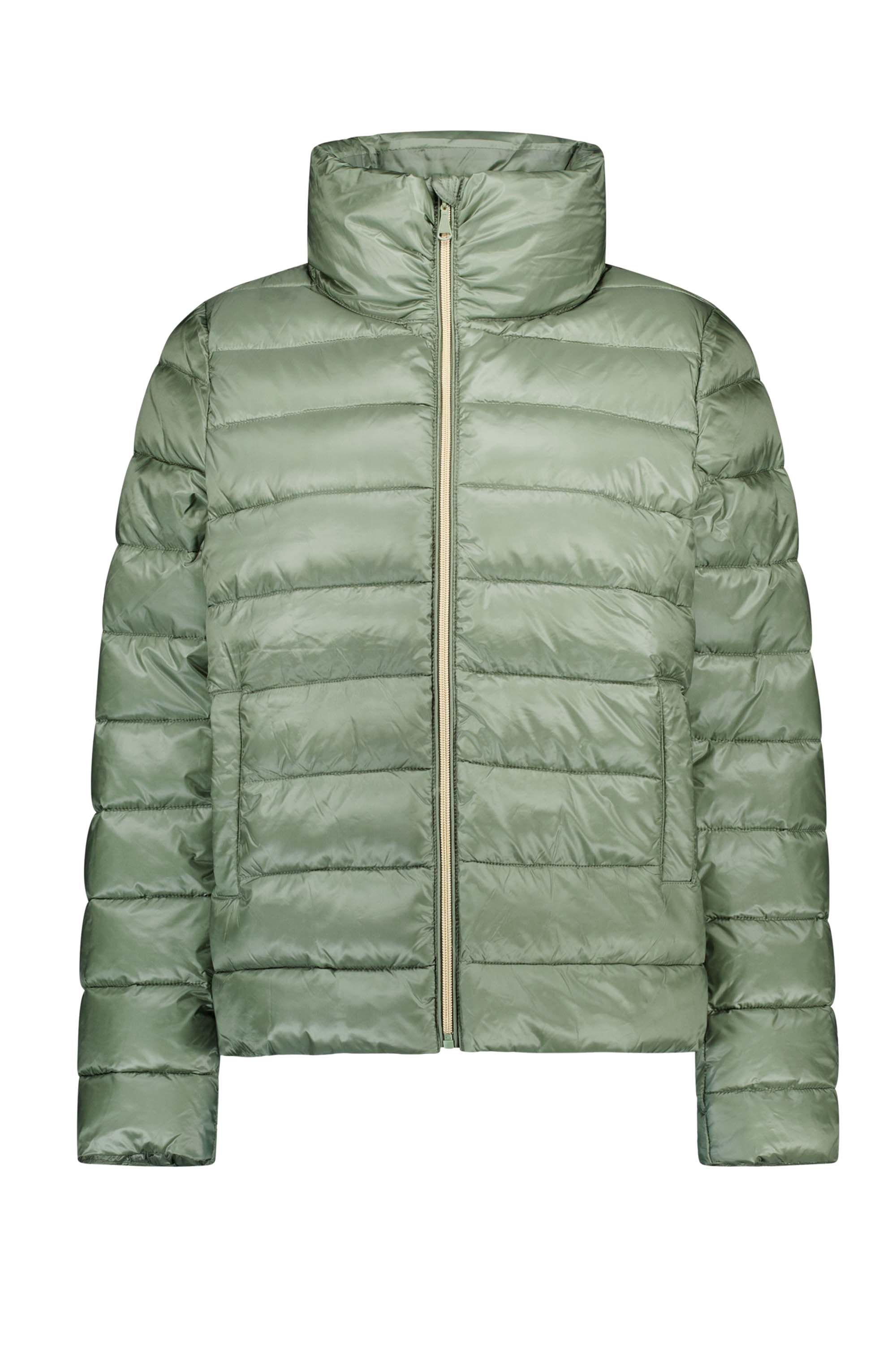 Norah Donkergroene gewatteerde jas met glans
 army green 214919-595-42