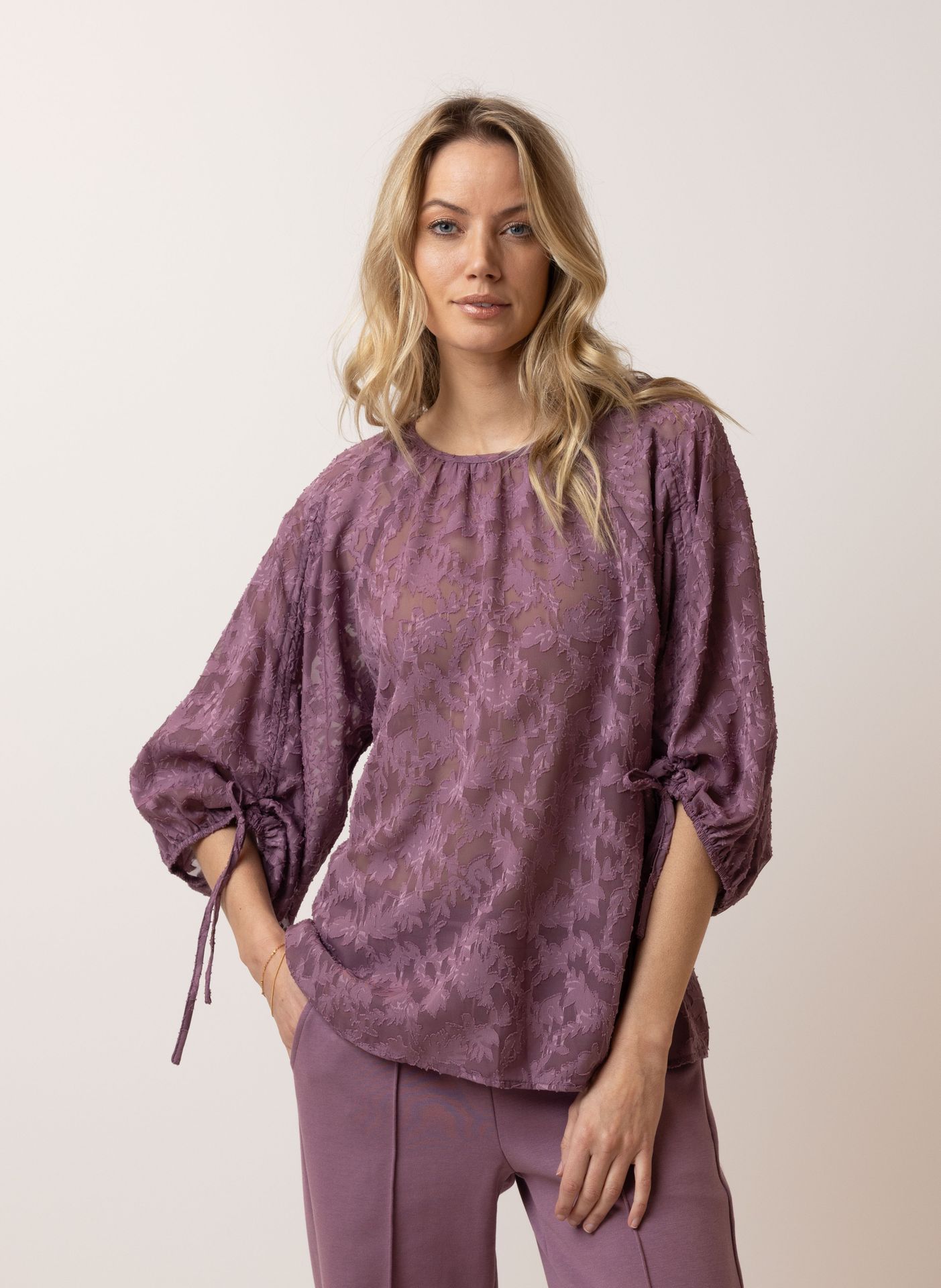 Norah Paarse blouse mauve 214931-803