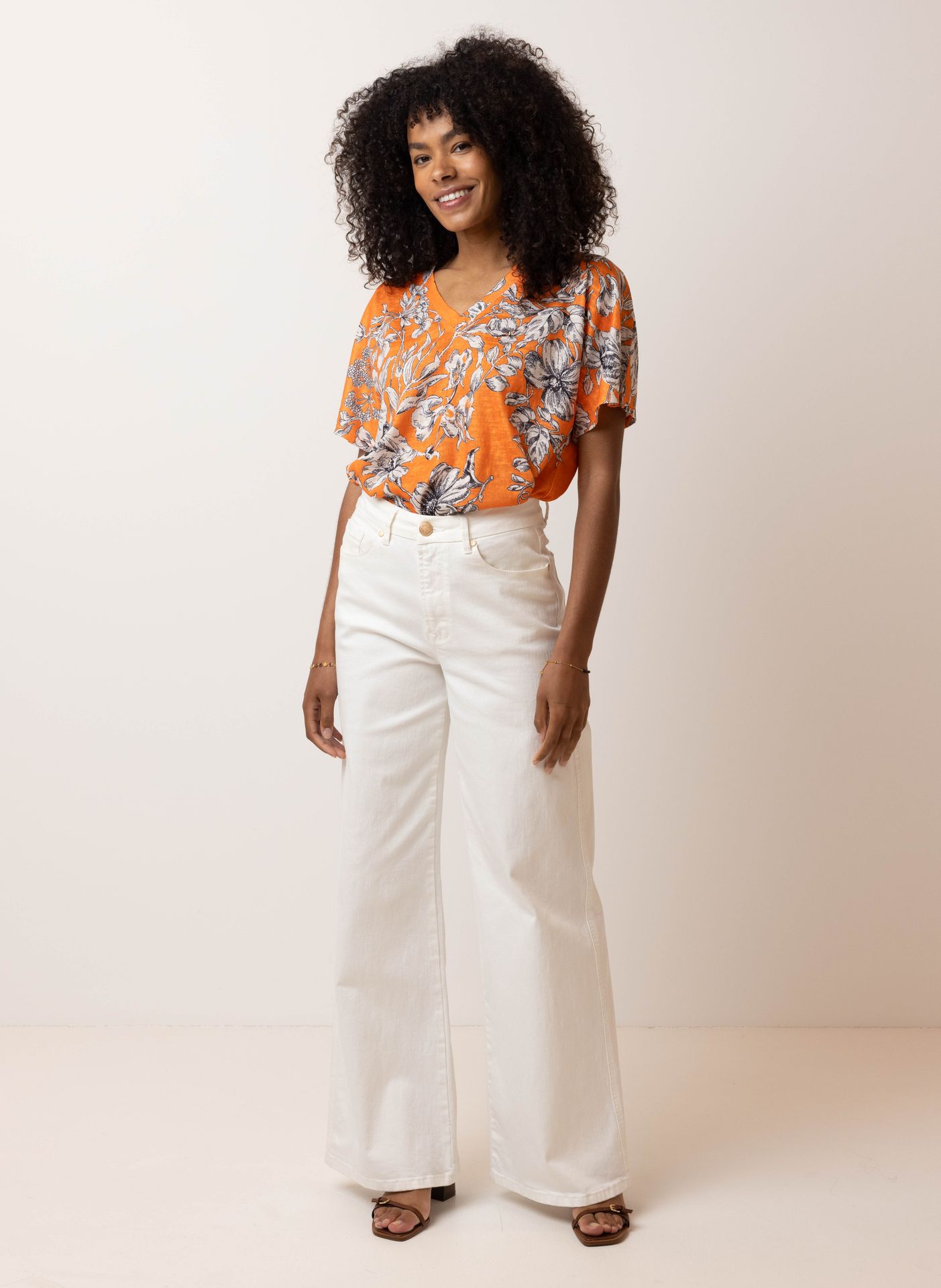 Norah Meerkleurig shirt orange multicolor 214962-720