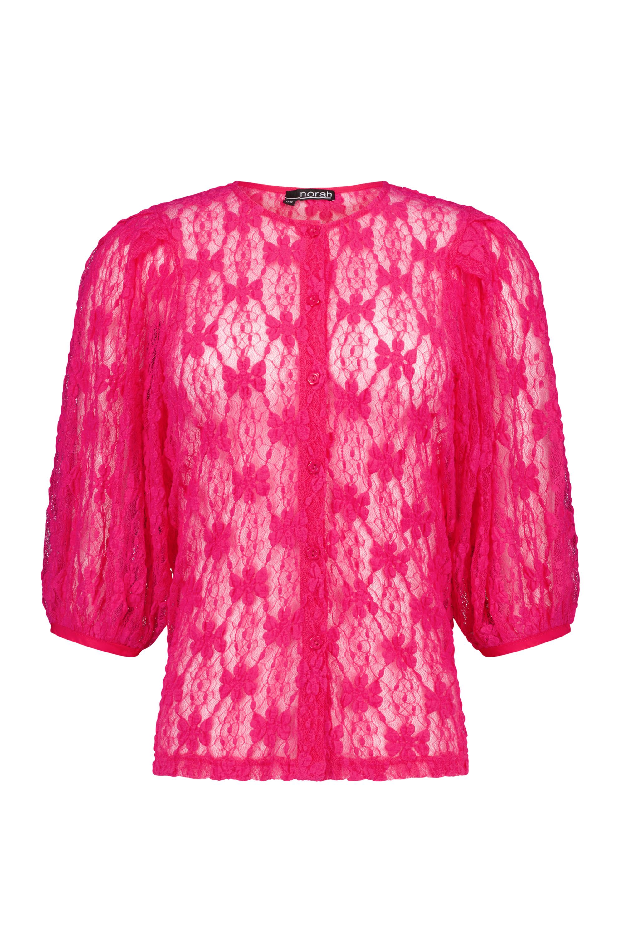 Norah Roze kanten blouse  pink 214967-900
