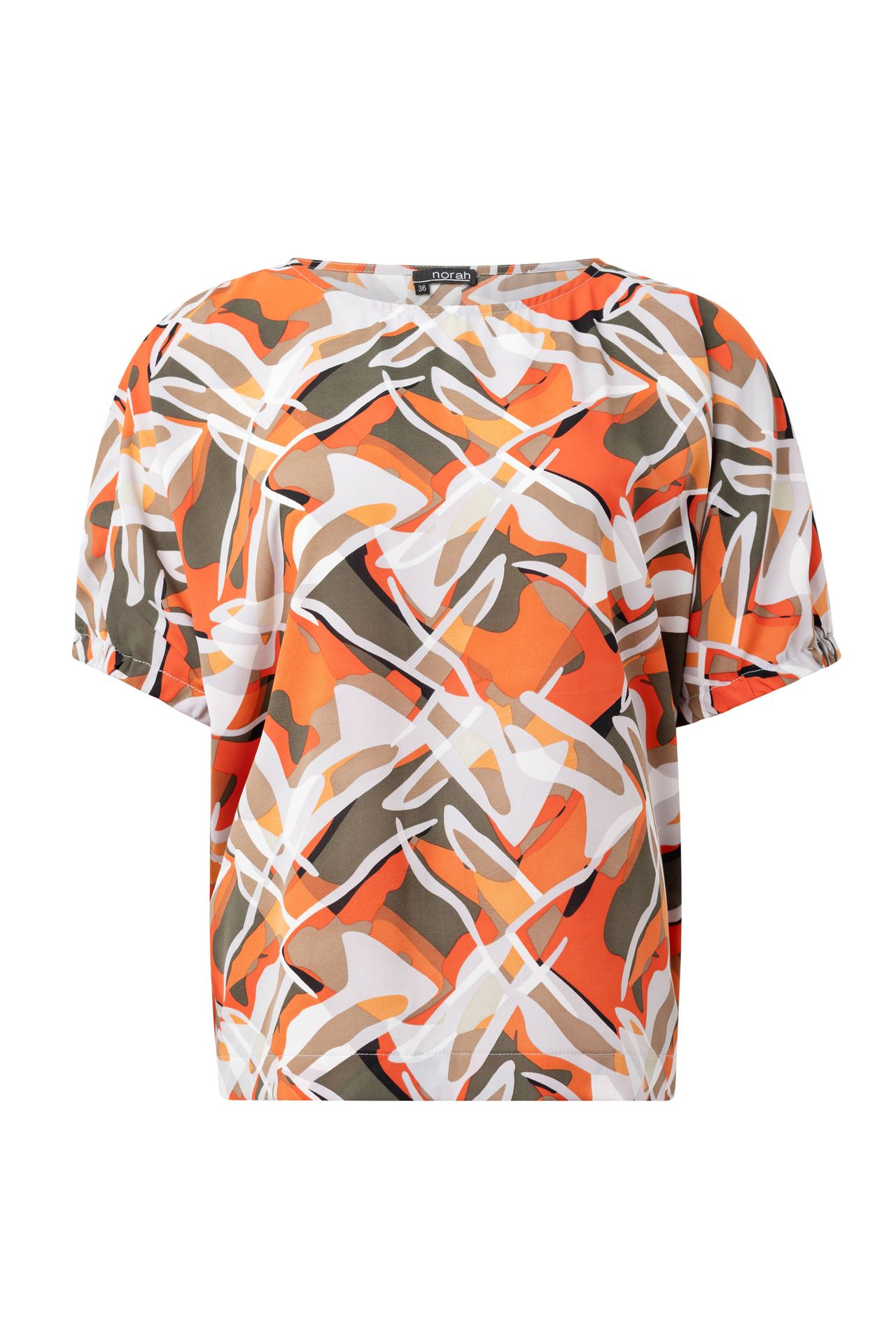Norah Meerkleurige blouse orange multicolor 214972-720